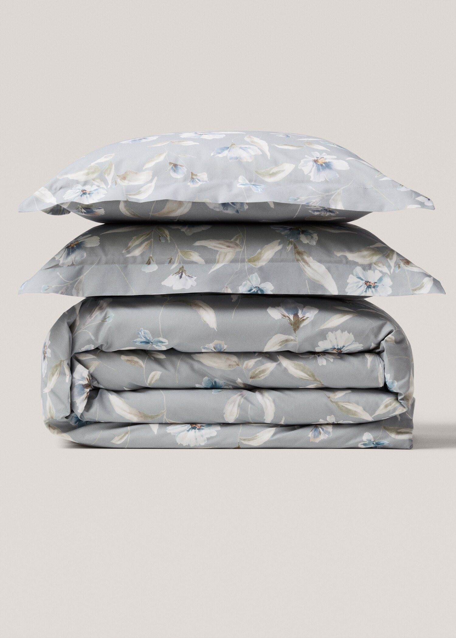 100% cotton floral duvet cover for 593.1in bed - Article without model
