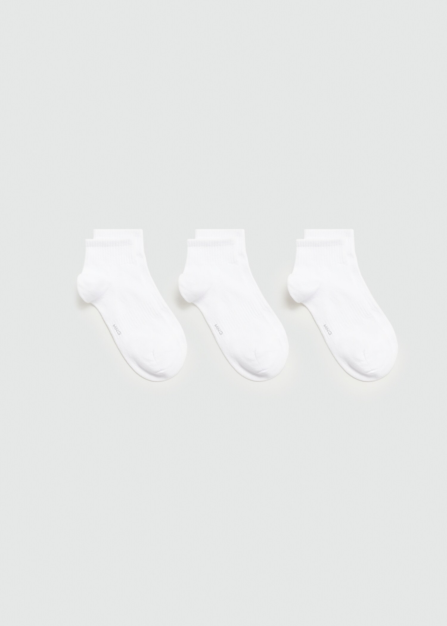 3-pack of ribbed cotton socks - Article without model