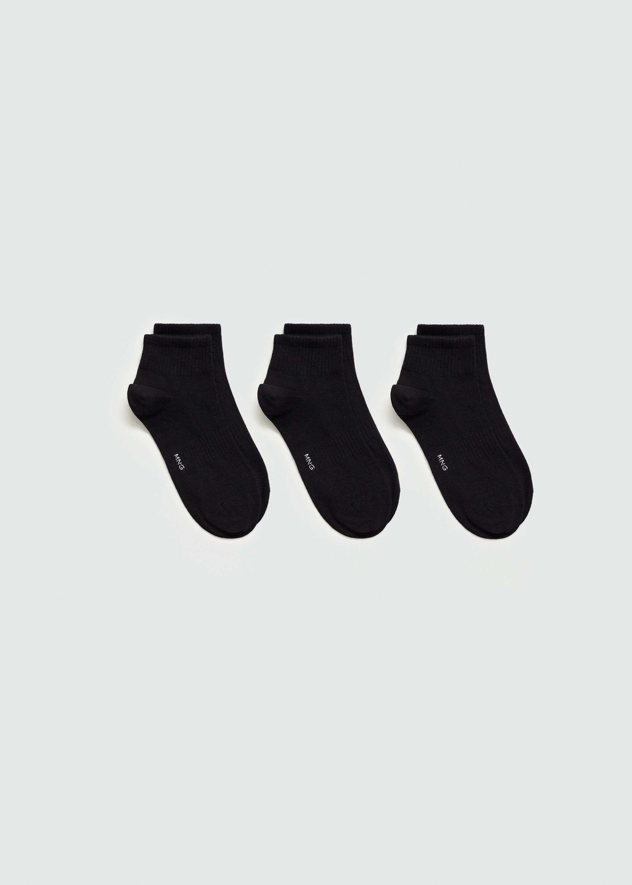 Pack 3 calcetines algodón canalé - Artículo sin modelo