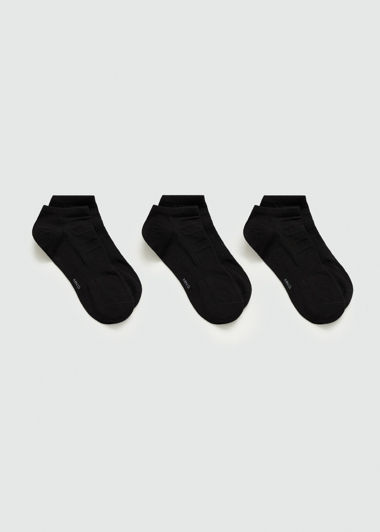 3er-Pack unifarbene Baumwollsocken - Artikel ohne Model