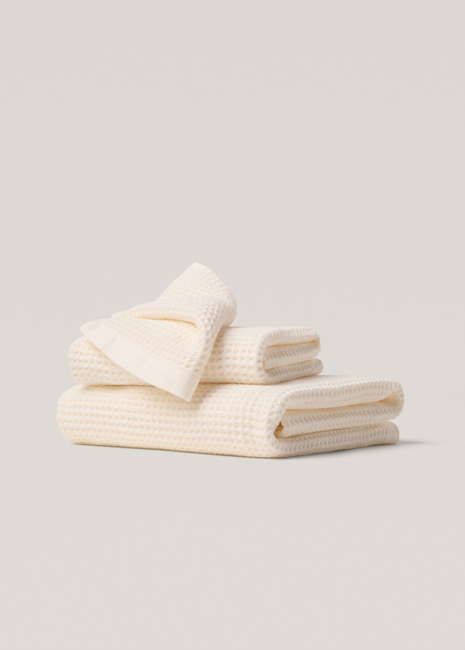 Cotton waffle washbasin towel - Article without model