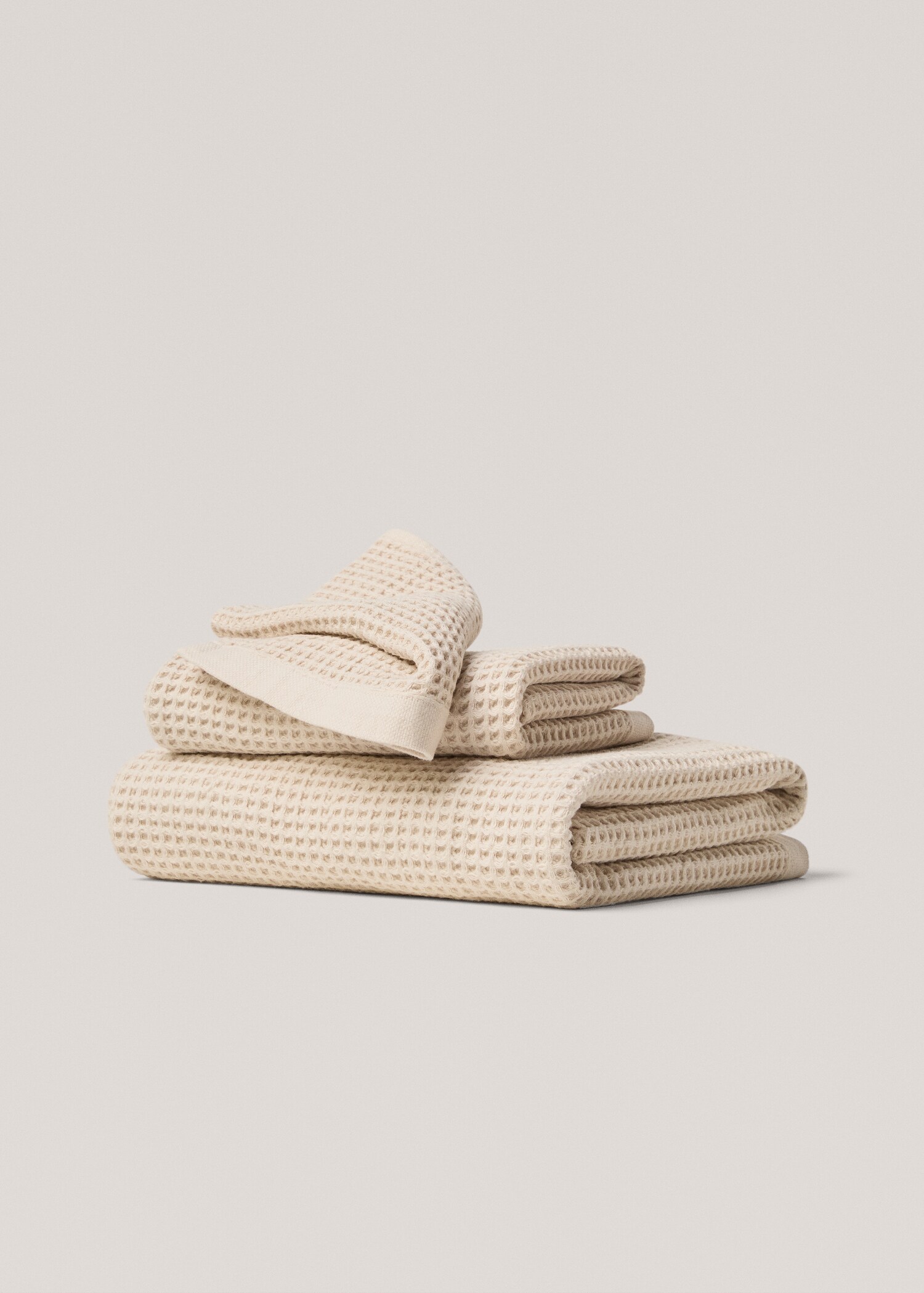 Cotton waffle washbasin towel - Article without model