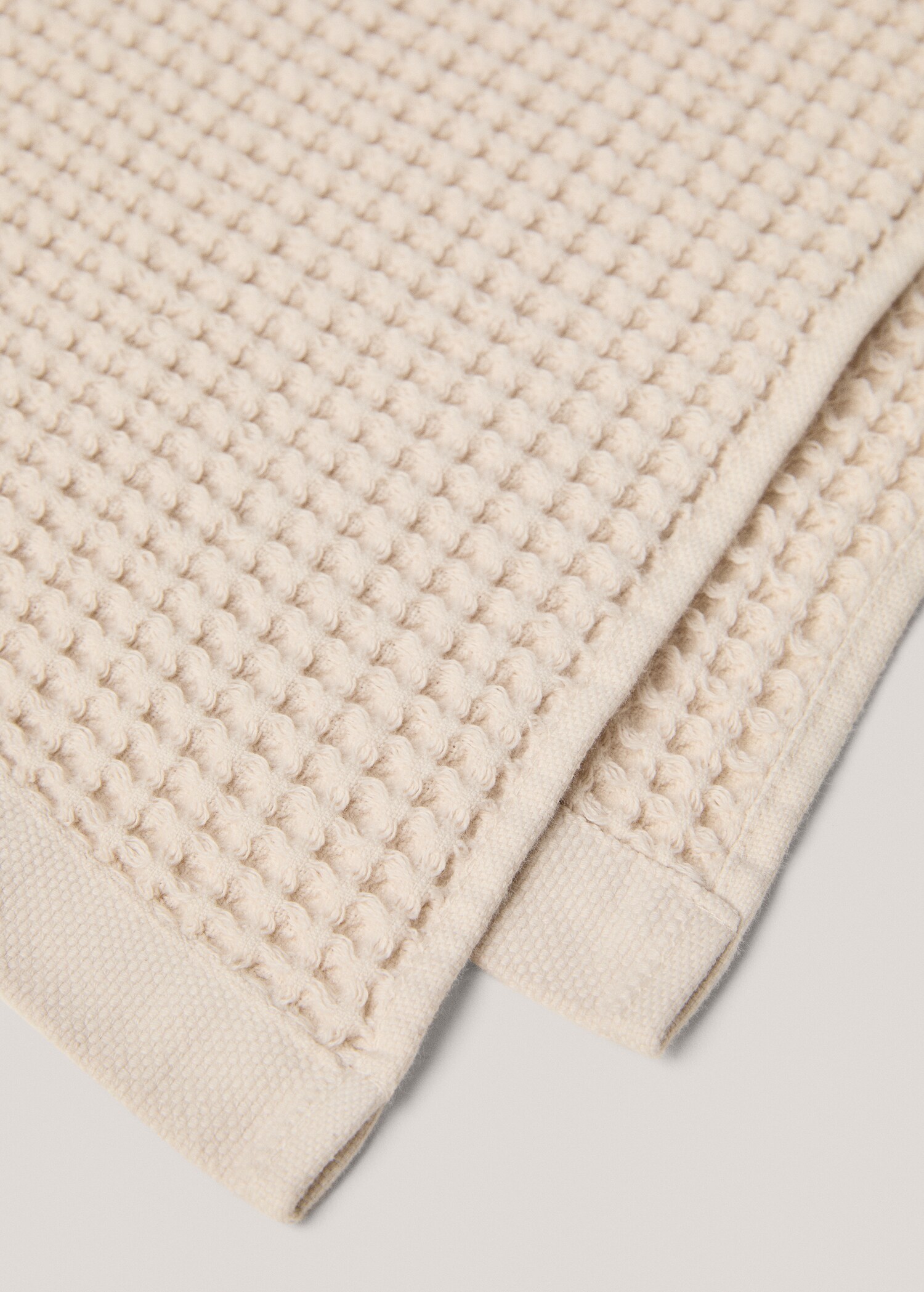 Cotton waffle washbasin towel - Details of the article 1