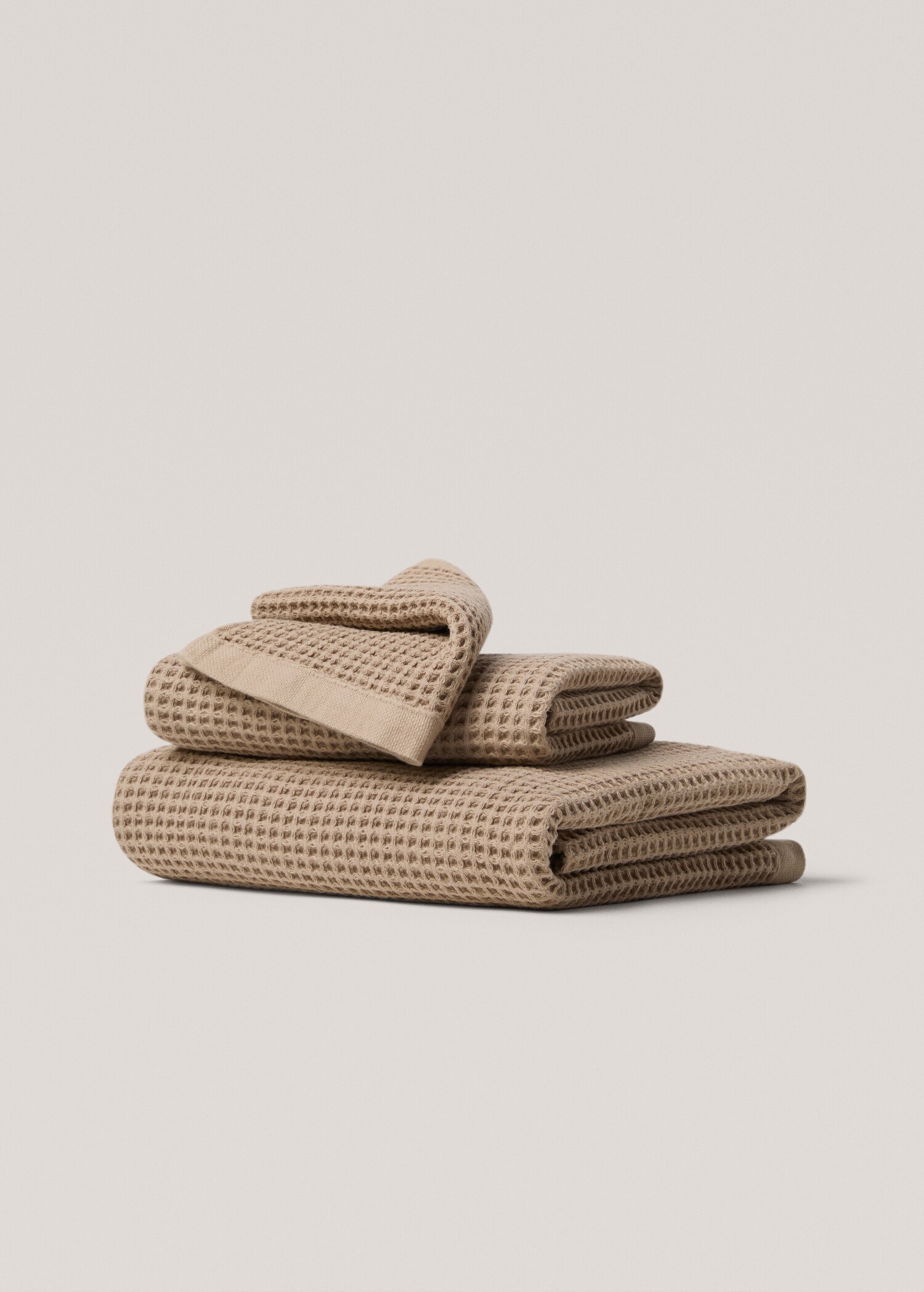 Cotton waffle washbasin towel - Article without model