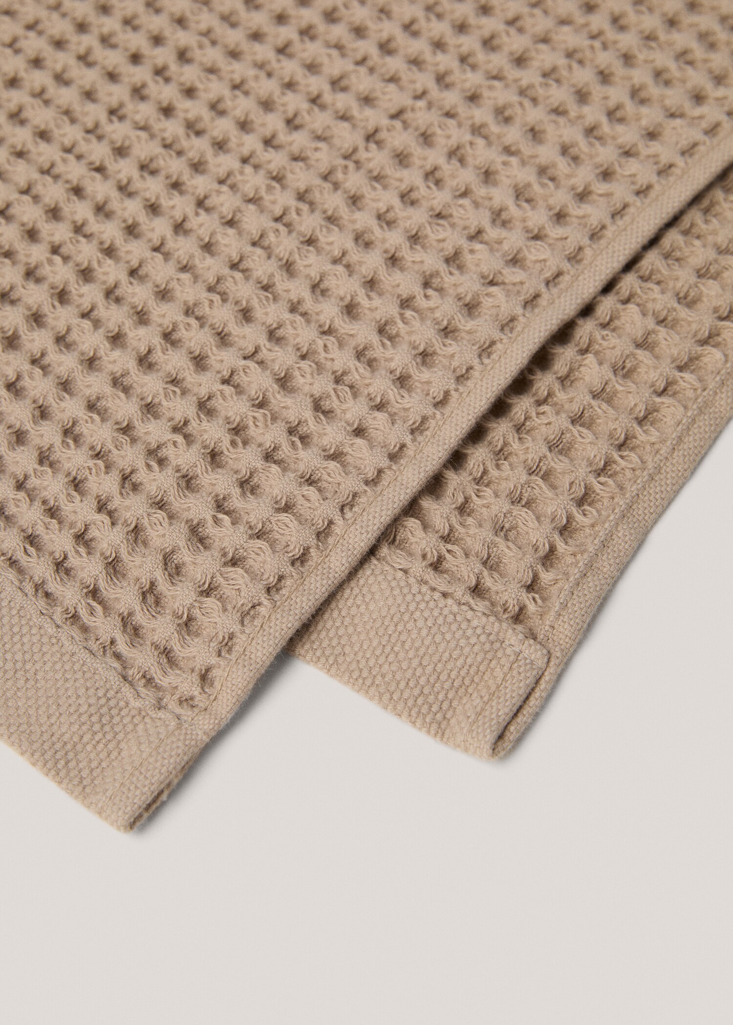 Serviette toilette gaufrée coton - Détail de l'article 1