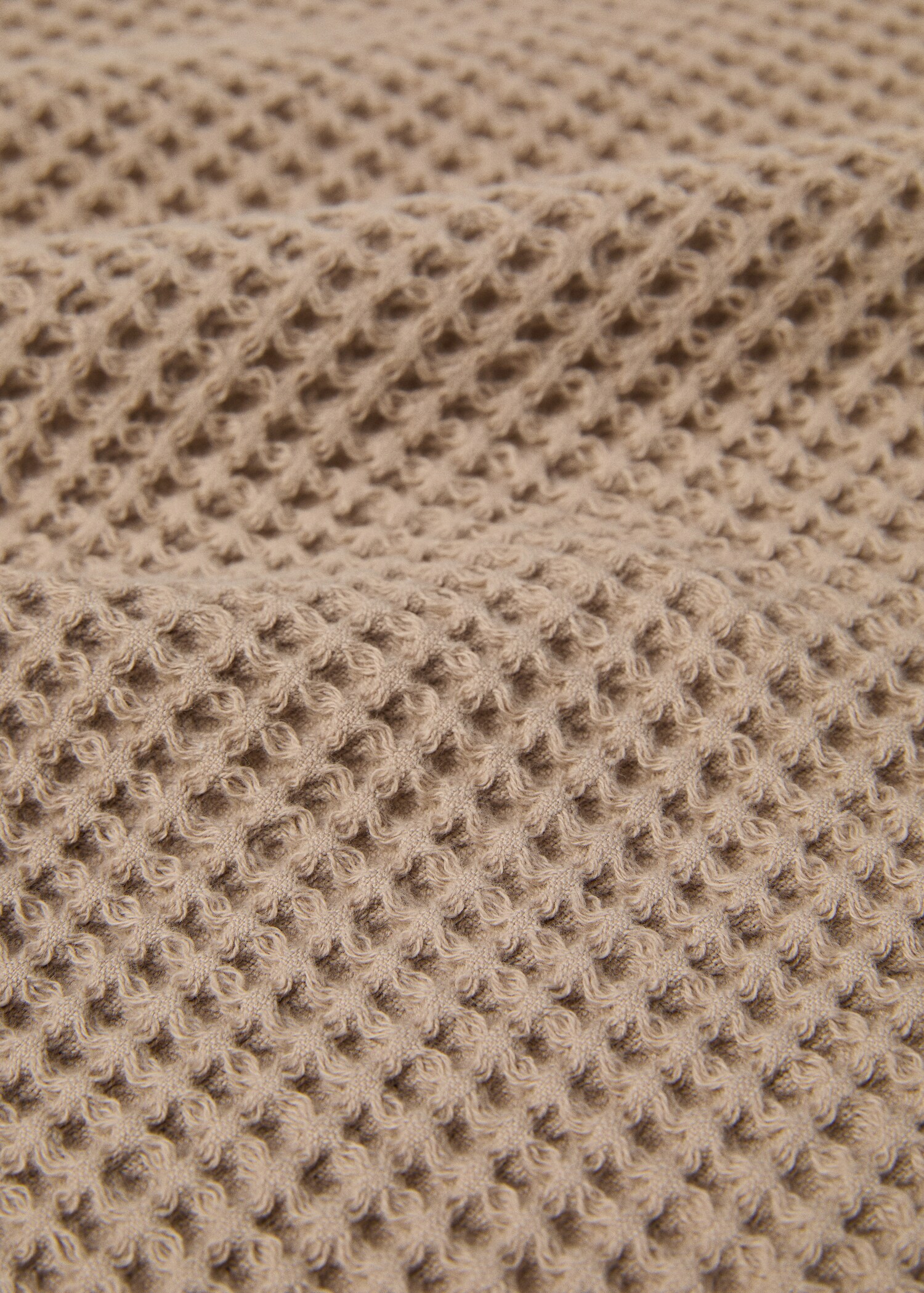 Cotton waffle washbasin towel - Details of the article 2