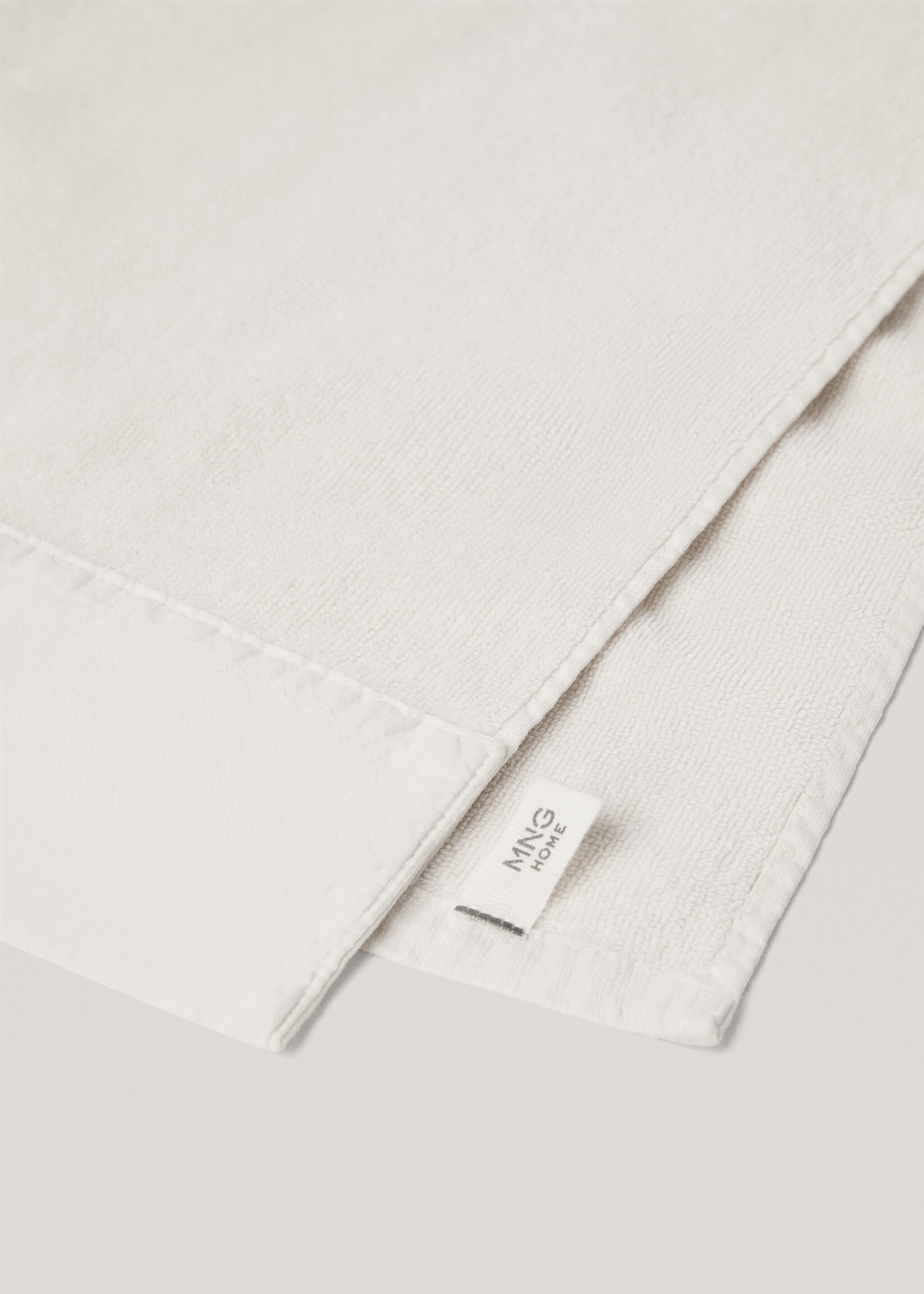 Textured cotton face towel - Pormenor do artigo 2