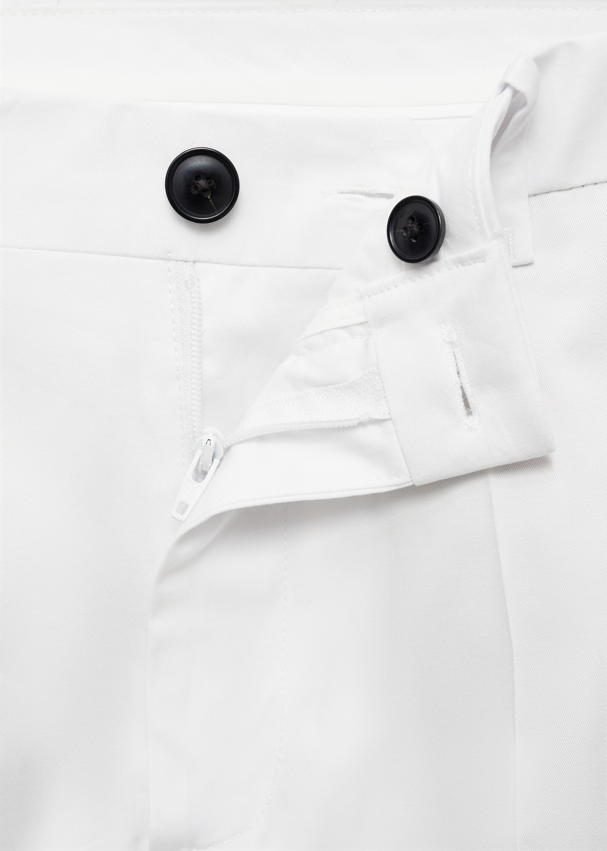 Regular fit structure cotton trousers - Деталь изделия 8
