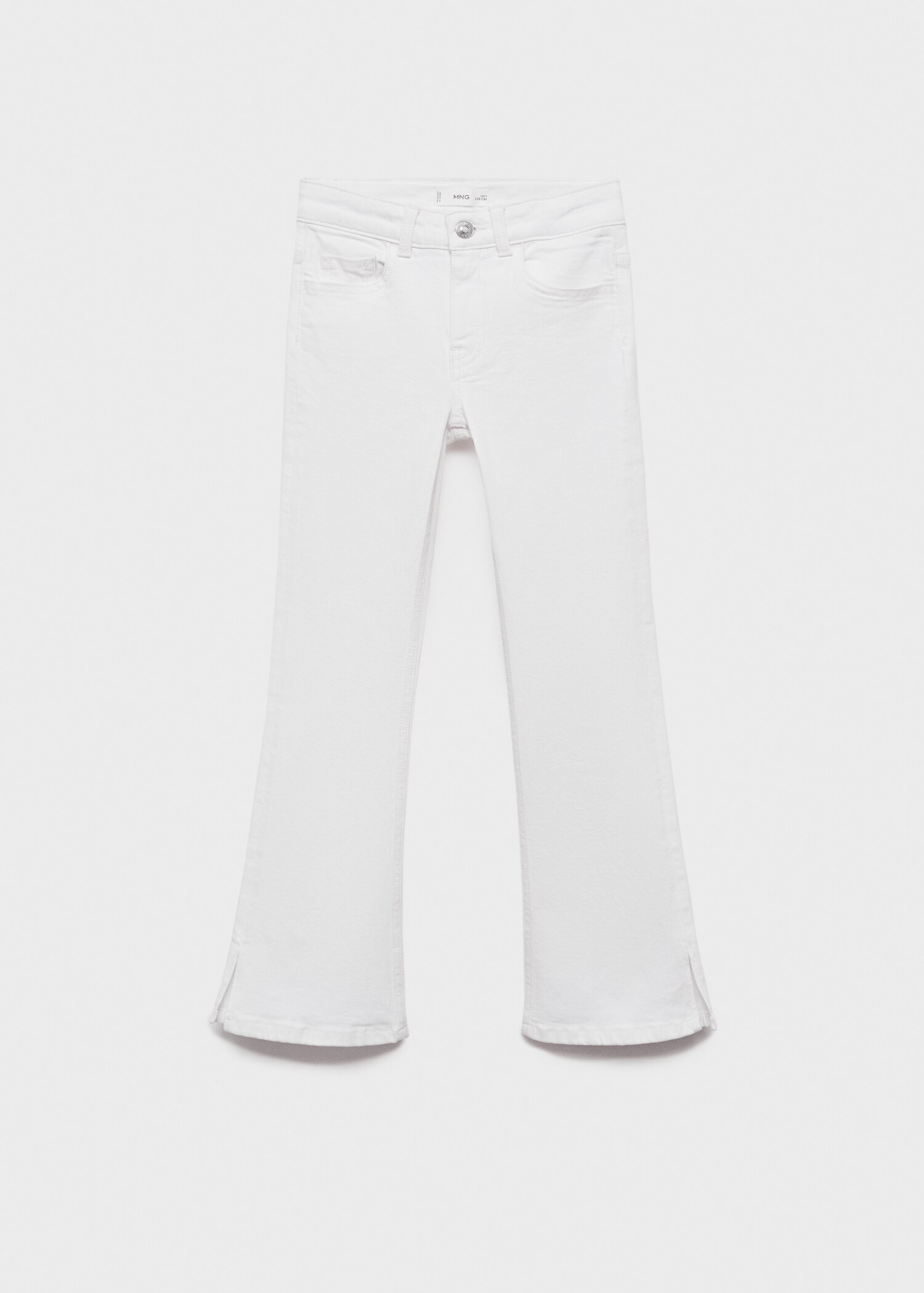 Flared jeans with opening - Article without model