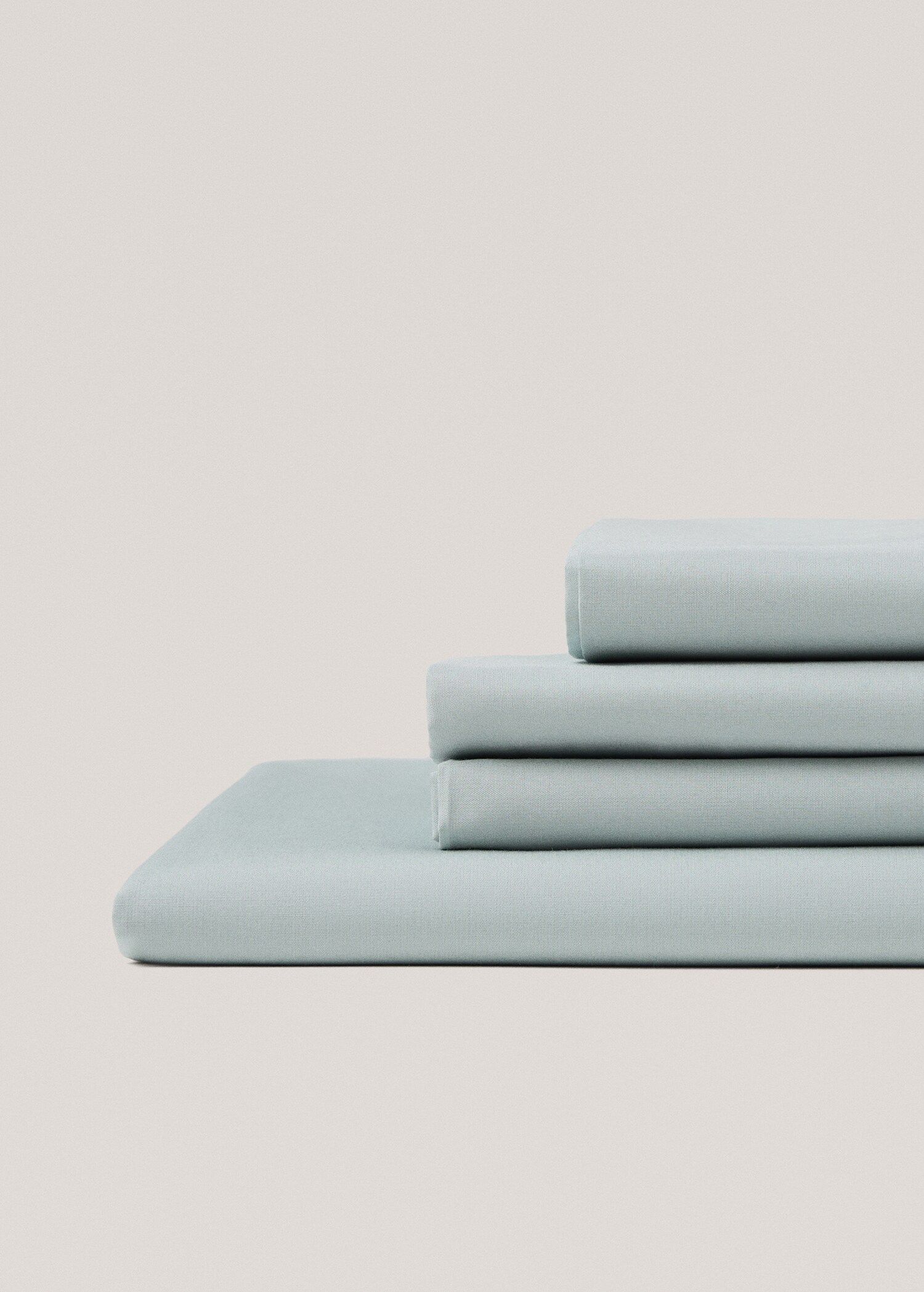 Sábana bajera algodón percal 300 hilos cama 150cm - Plano medio