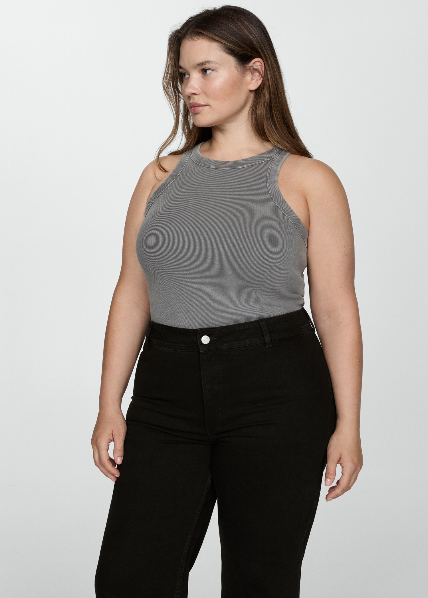 Jean style jupe-culotte Catherin taille haute - Détail de l'article 5