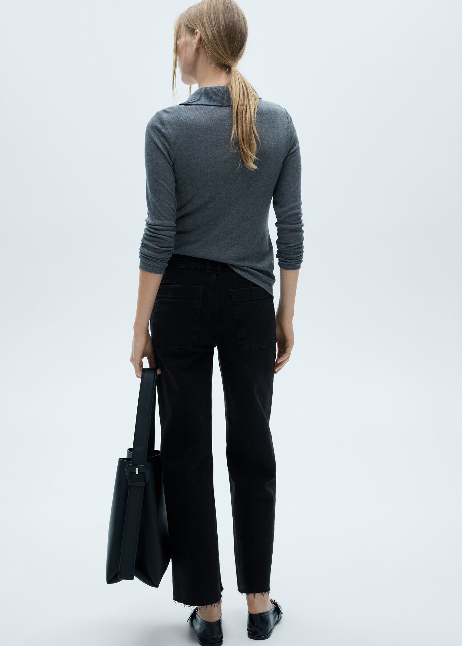 Jean style jupe-culotte Catherin taille haute - Verso de l’article