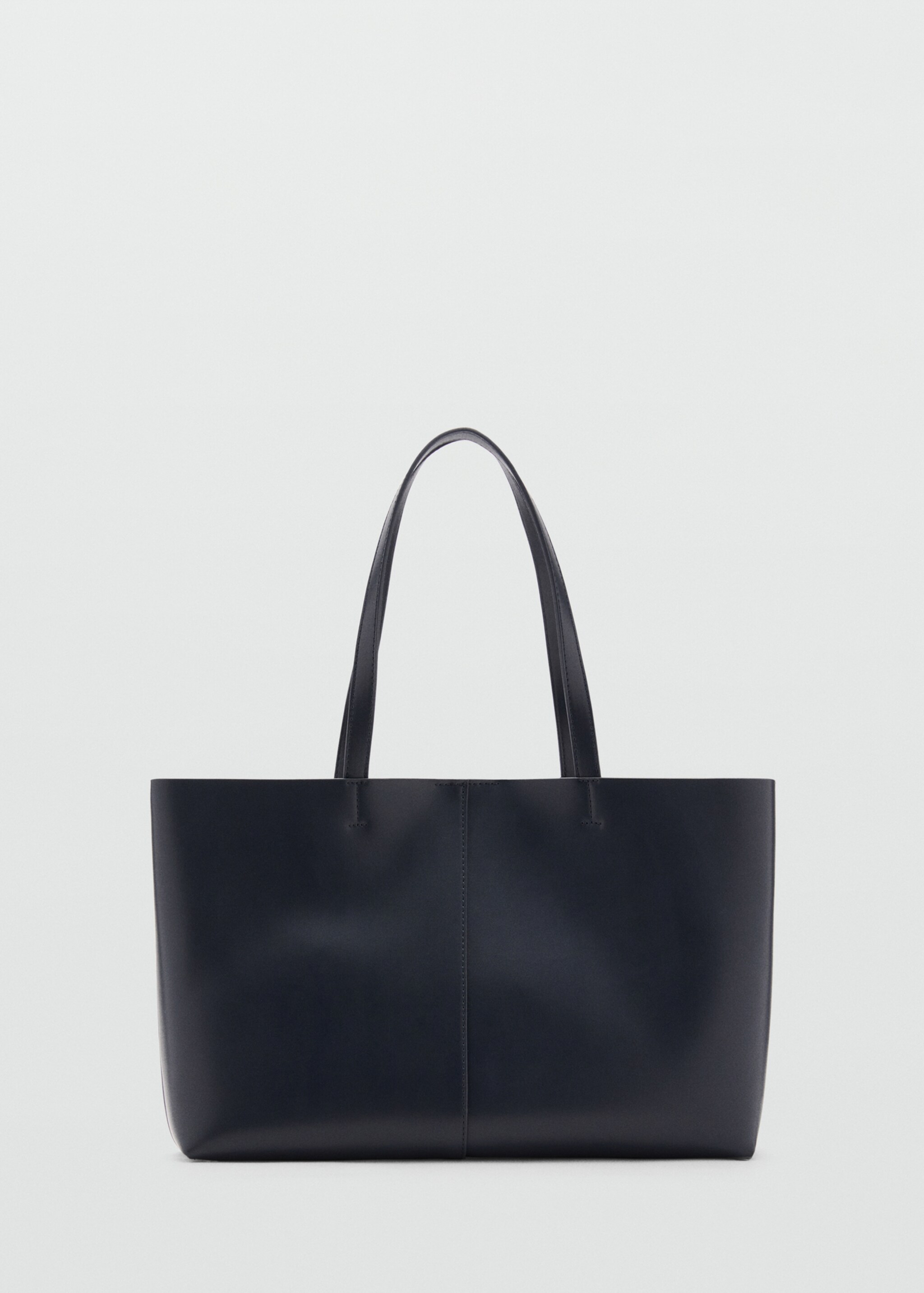 Leather-effect shopper bag - Article without model