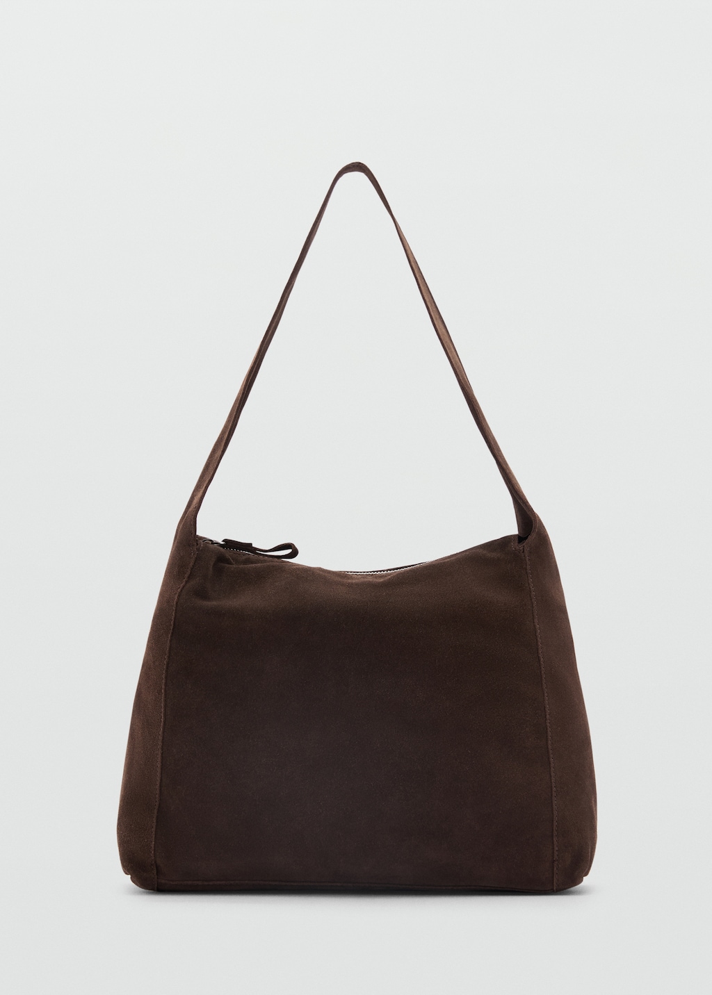Suede shopper bag