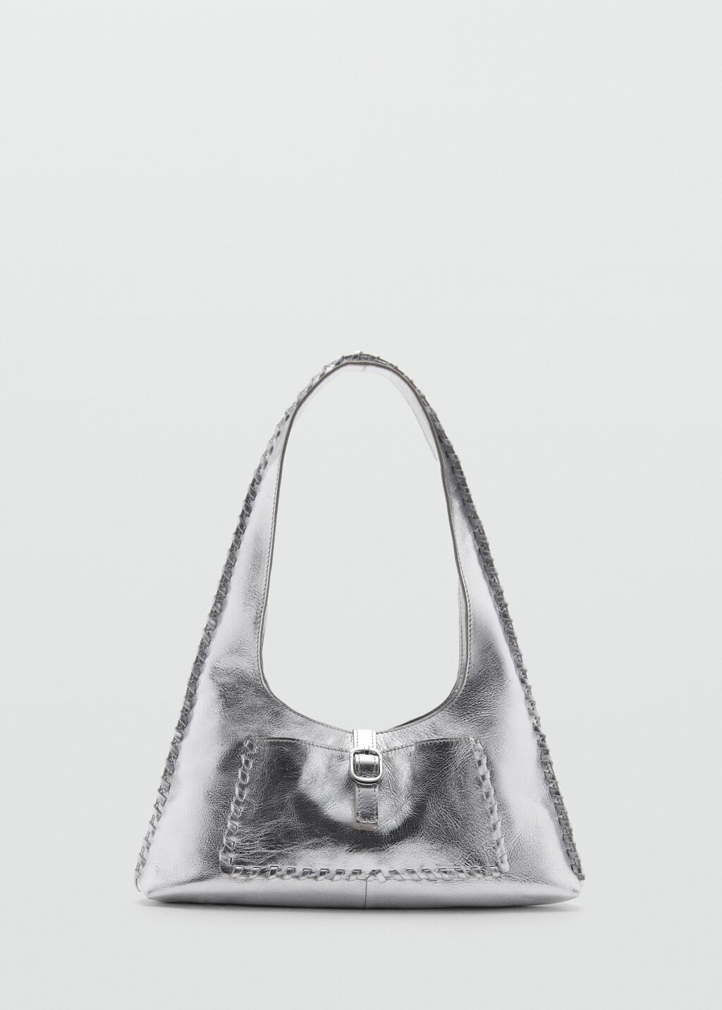 Leather metallic bag