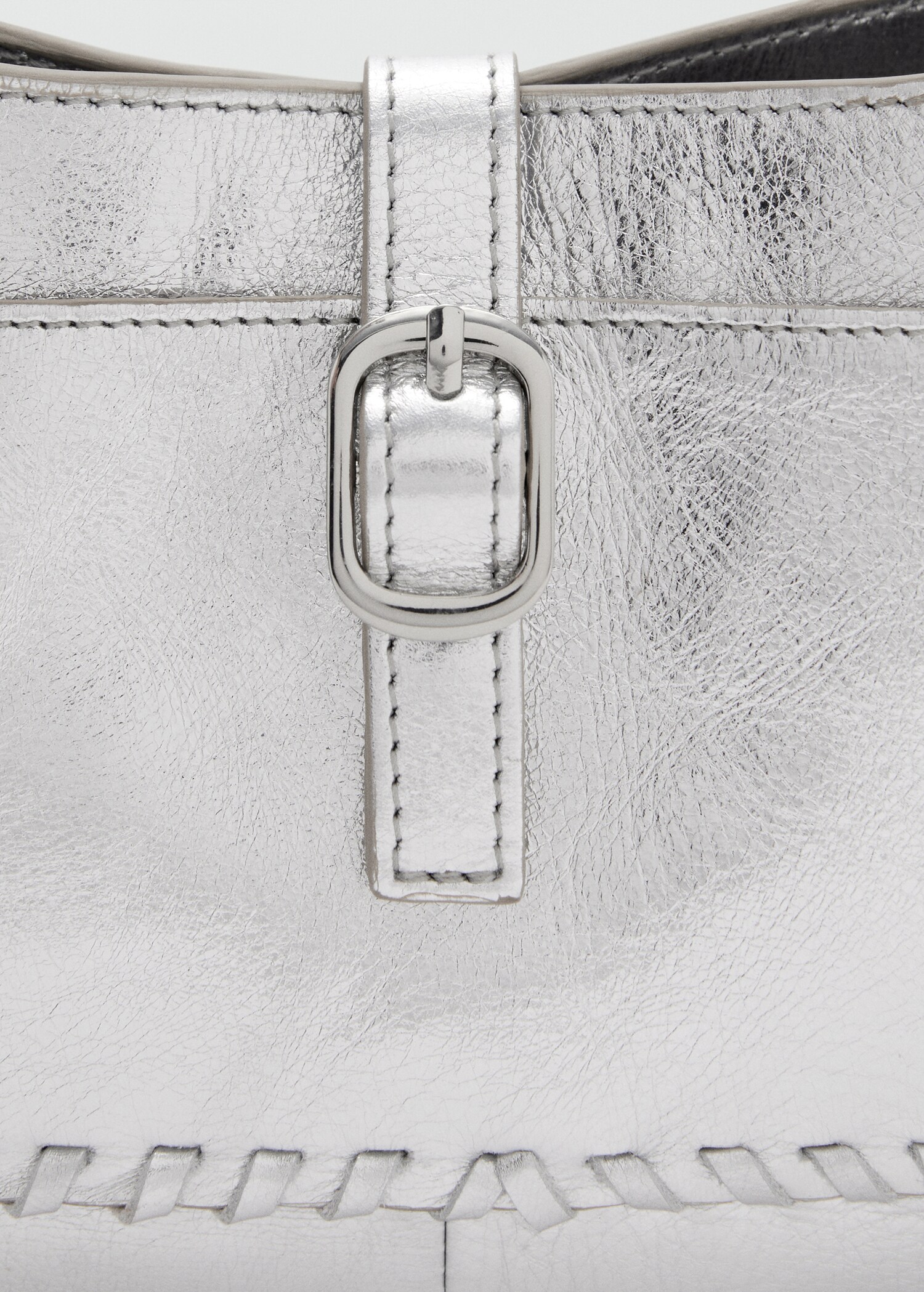 Leather metallic bag - Details of the article 1