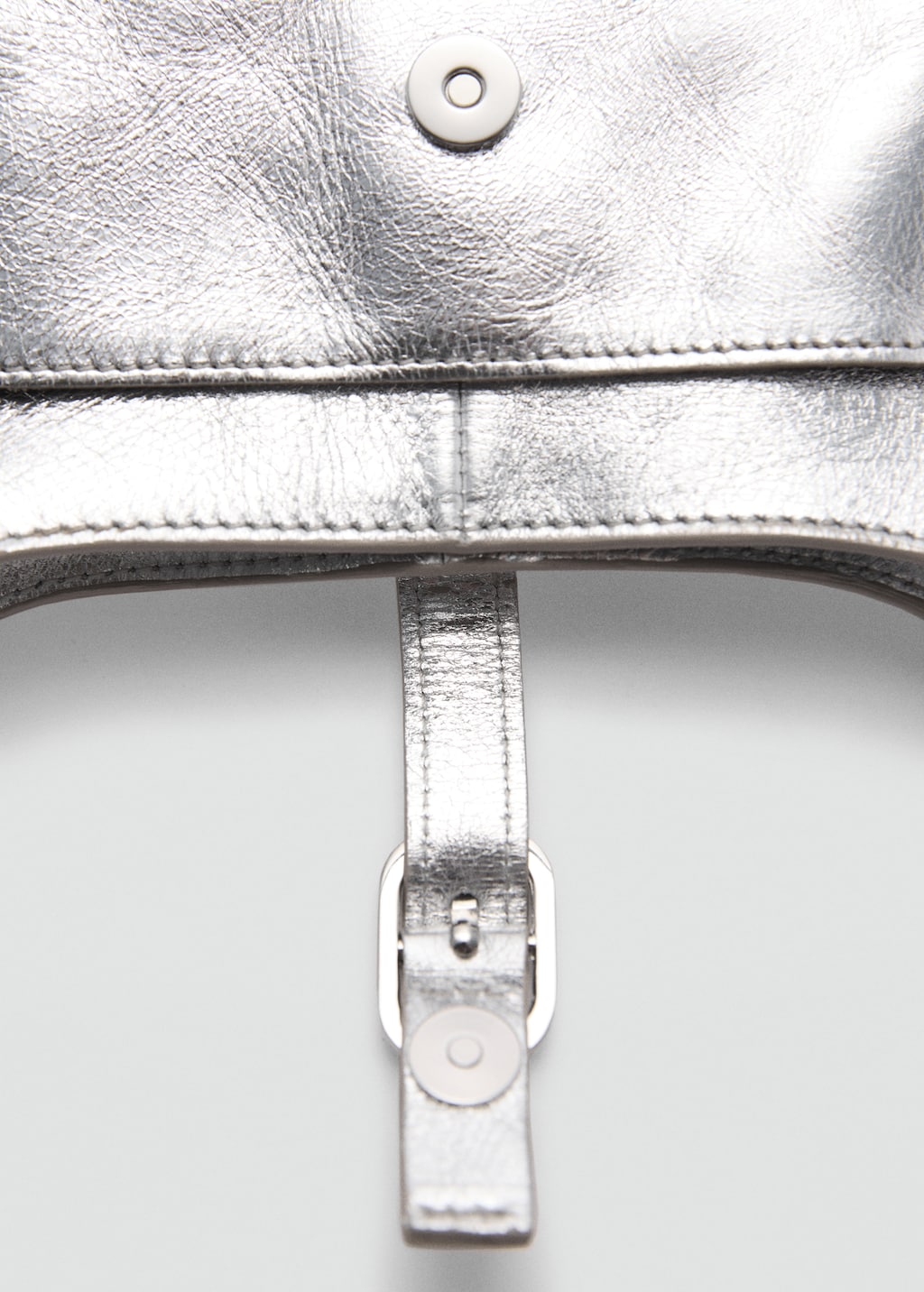 Mango silver bag best sale