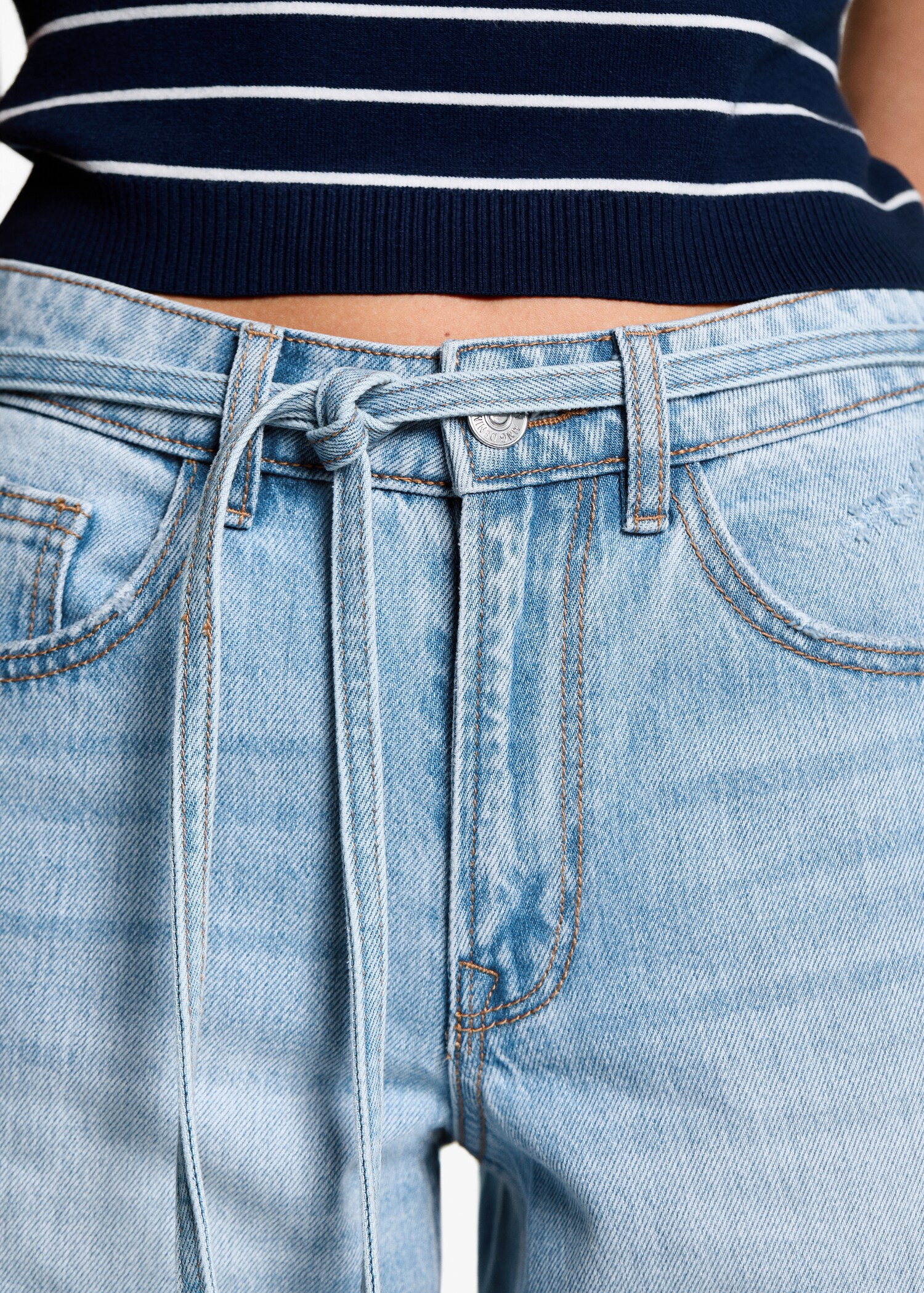 Jeans wideleg cordón - Detalle del artículo 1