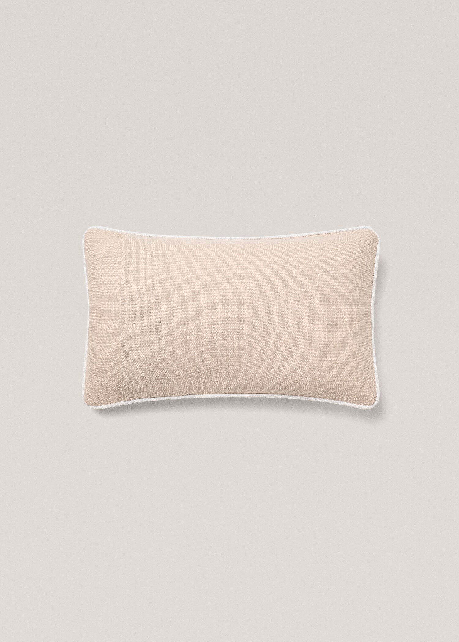 Cotton cushion cover with trim 30x50cm - Details of the article 1