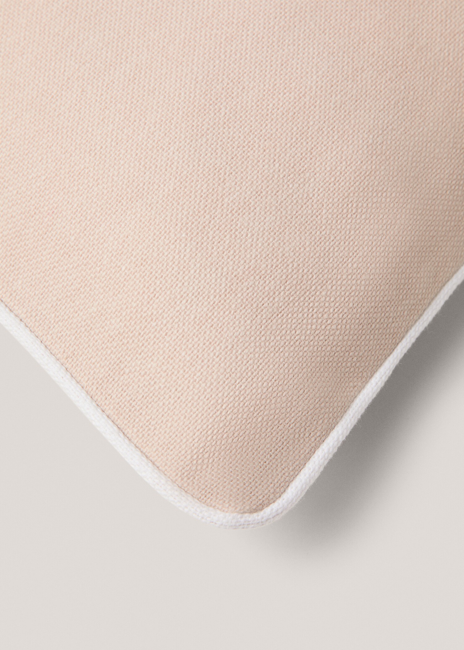 Cotton cushion cover with trim 30x50cm - Details of the article 3