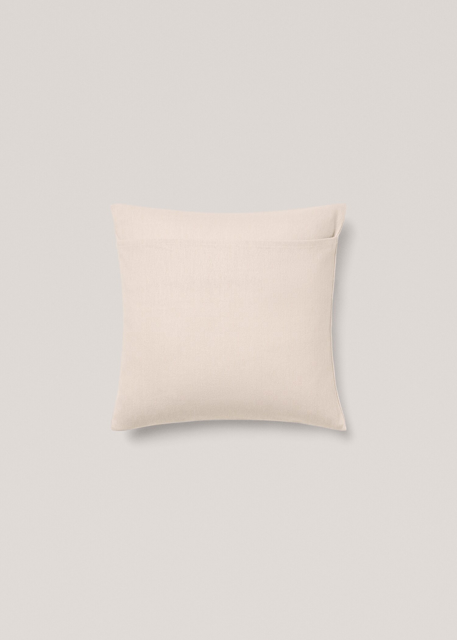 Plain cotton cushion cover 45x45 cm - Details of the article 1