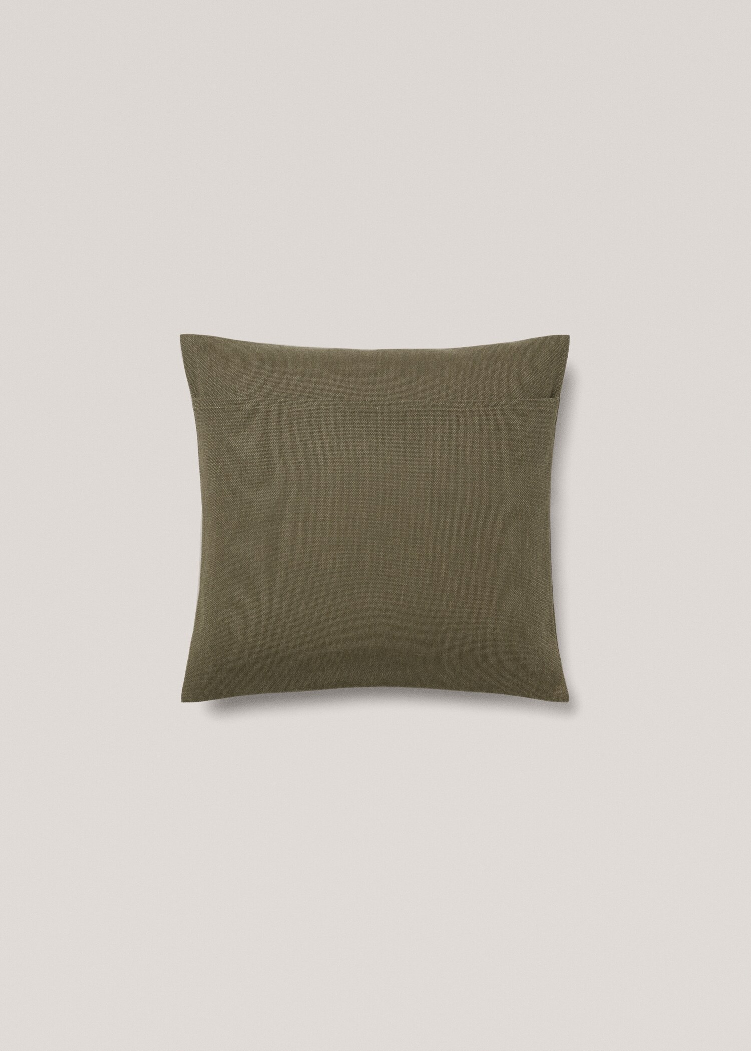 Plain cotton cushion cover 45x45 cm - Details of the article 1