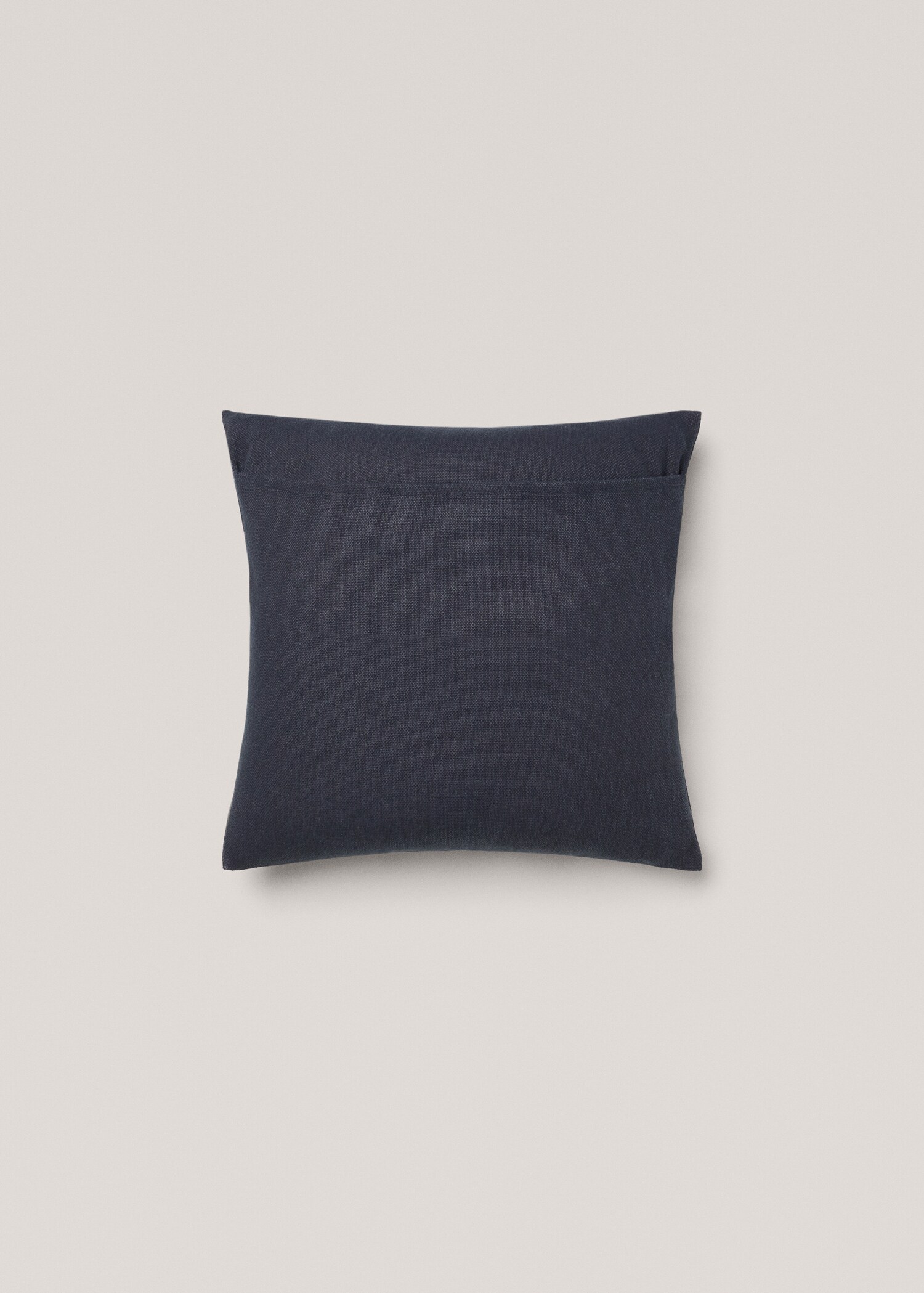 Plain cotton cushion cover 45x45 cm - Details of the article 1
