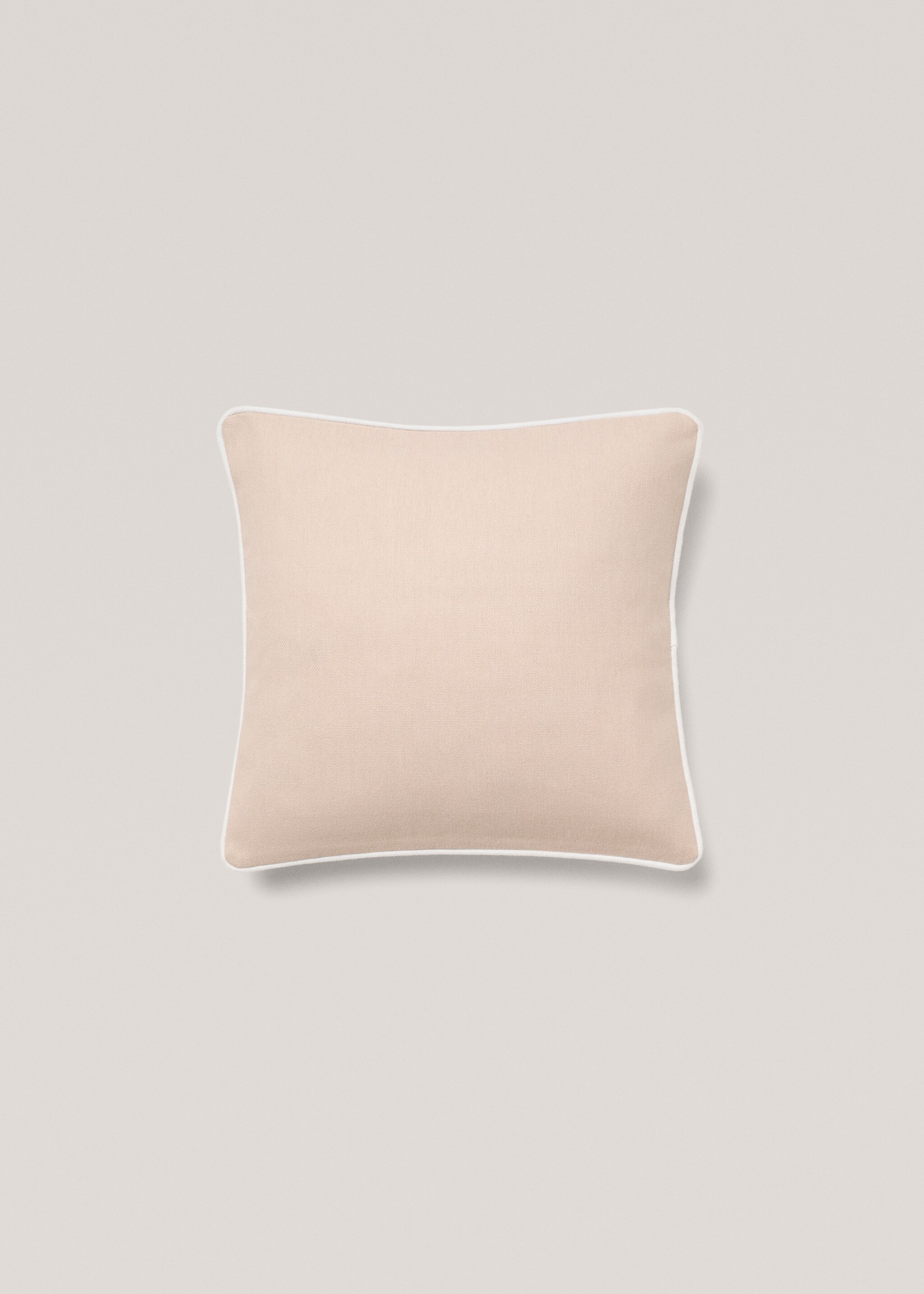 Cotton cushion cover with trim 45x45cm - Article without model