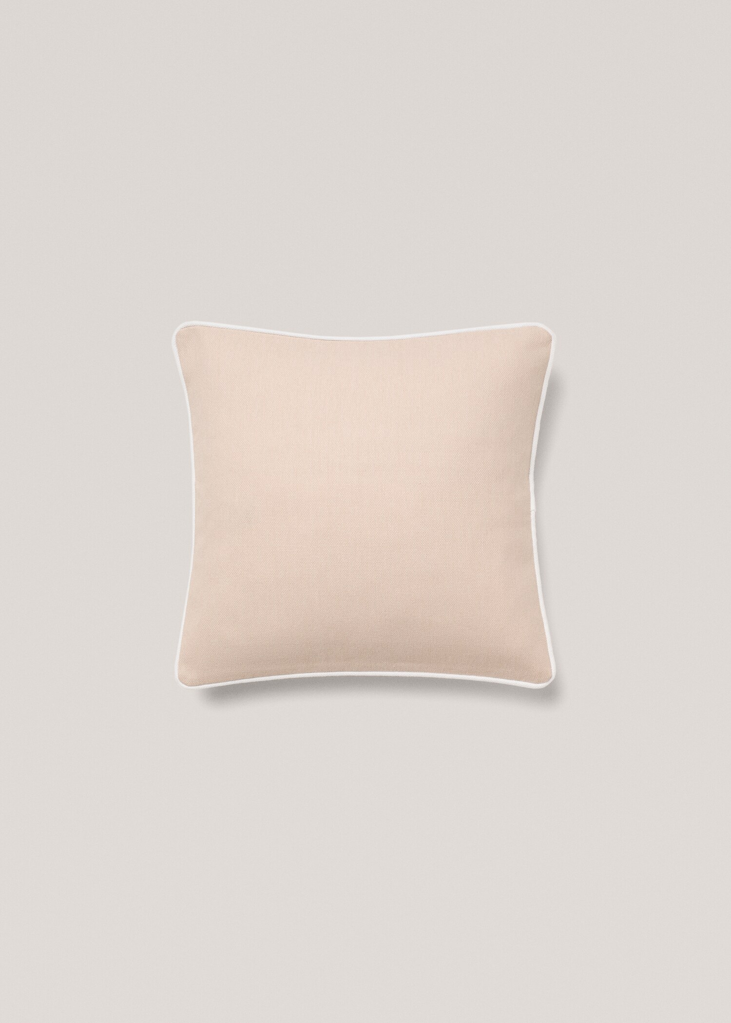 Cotton cushion cover with trim 45x45cm - Article without model
