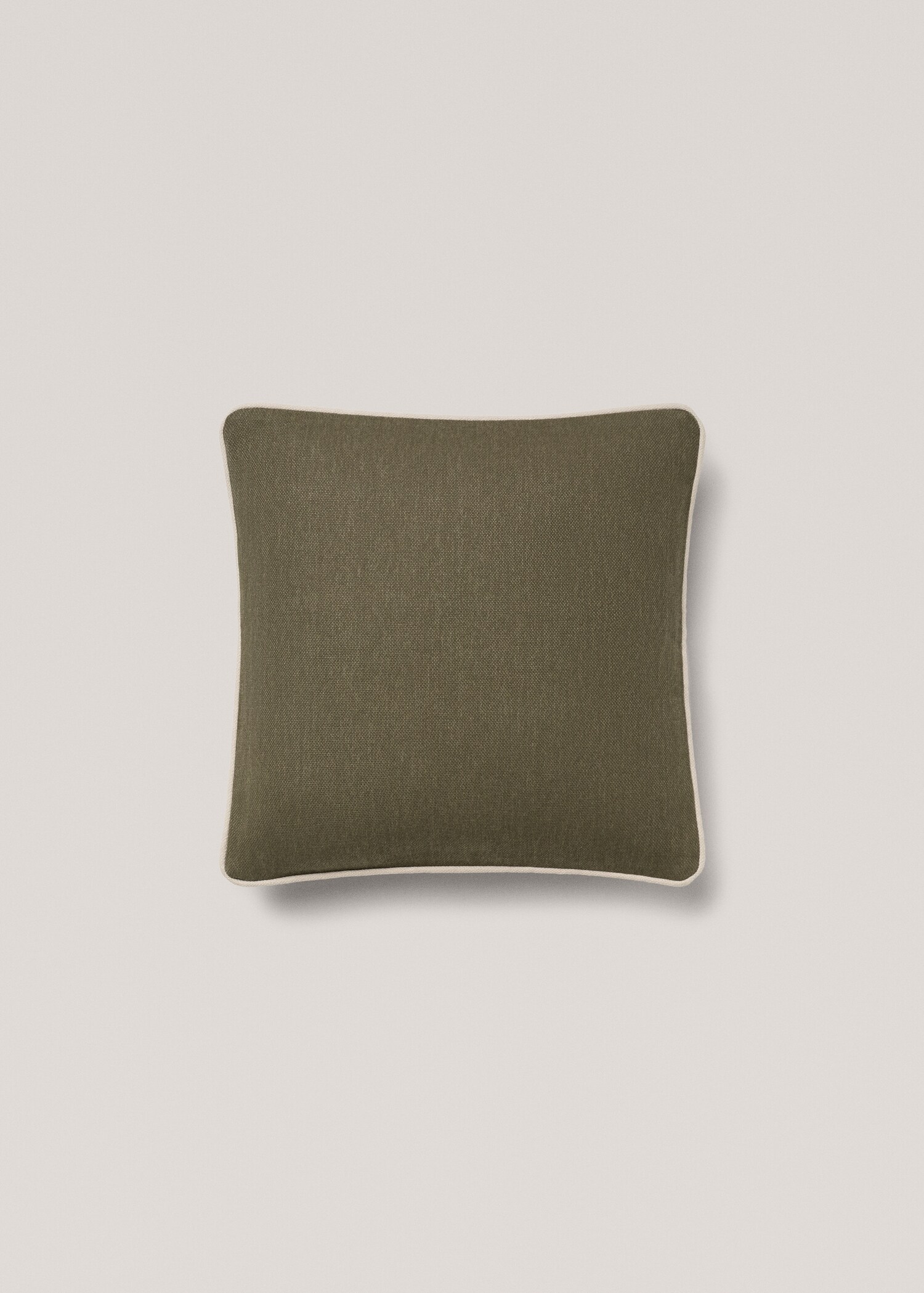 Cotton cushion cover with trim 45x45cm - Article without model