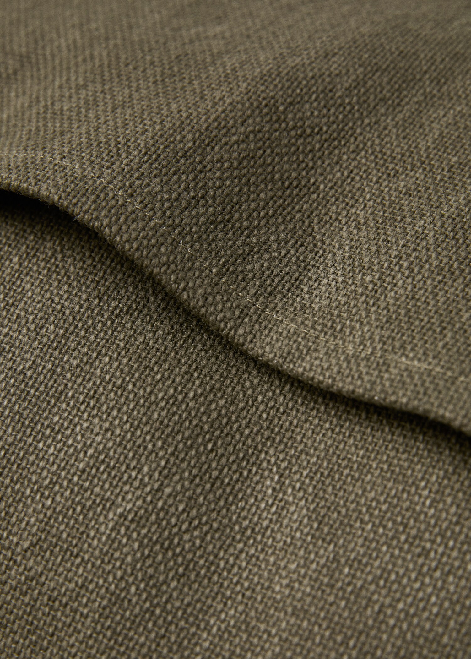 Cotton cushion cover with trim 45x45cm - Details of the article 2