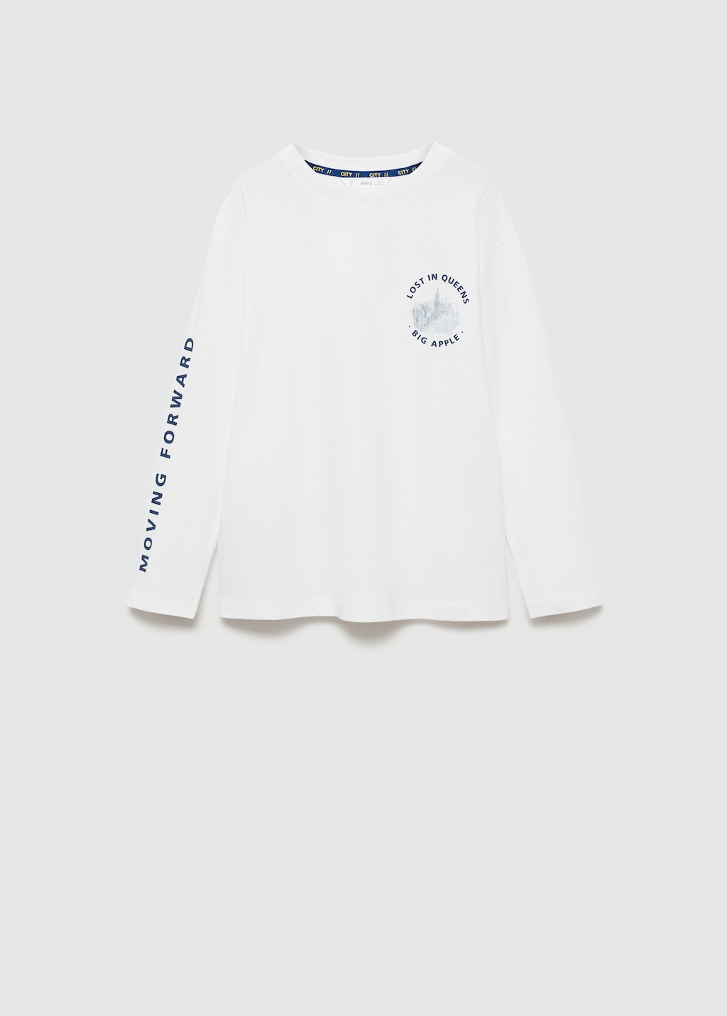 Printed long sleeve t-shirt - Kids | MANGO China
