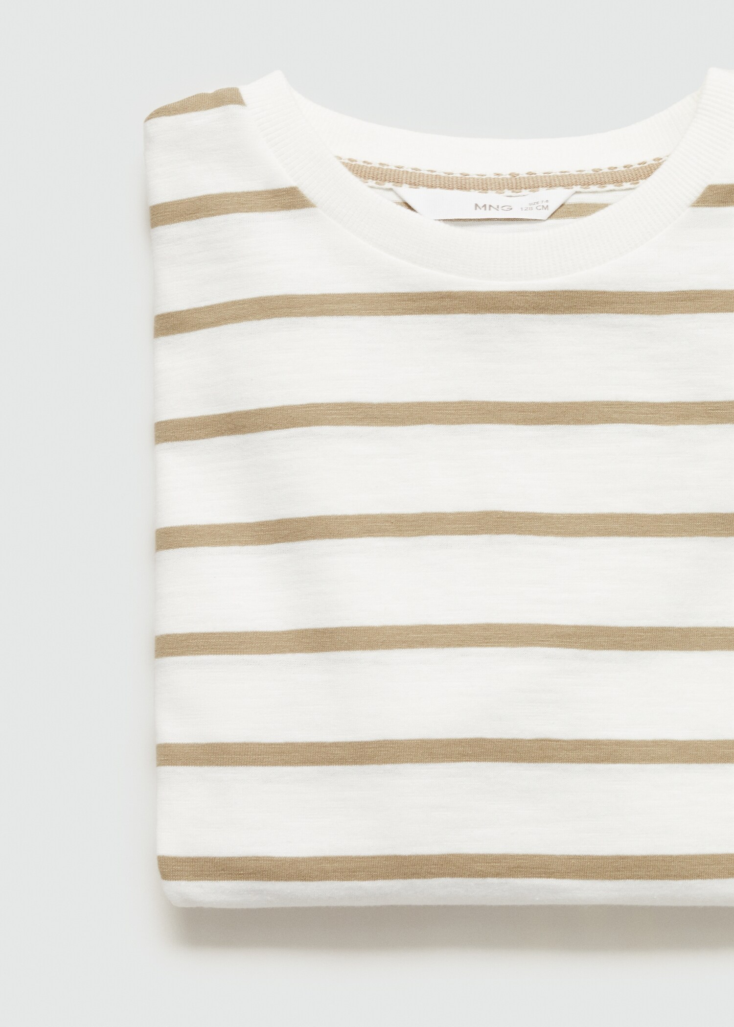 Striped cotton T-shirt - Details of the article 0