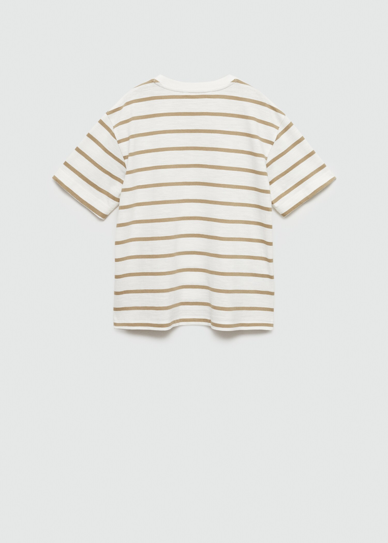 Striped cotton T-shirt - Reverse of the article