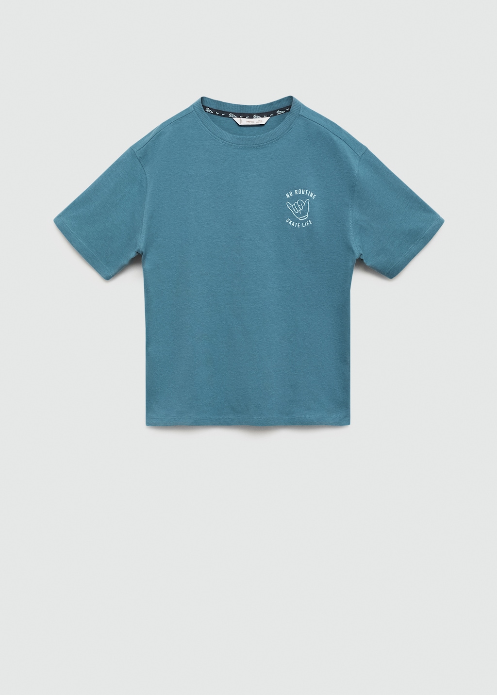 Printed cotton-blend T-shirt | MANGO Kosovo