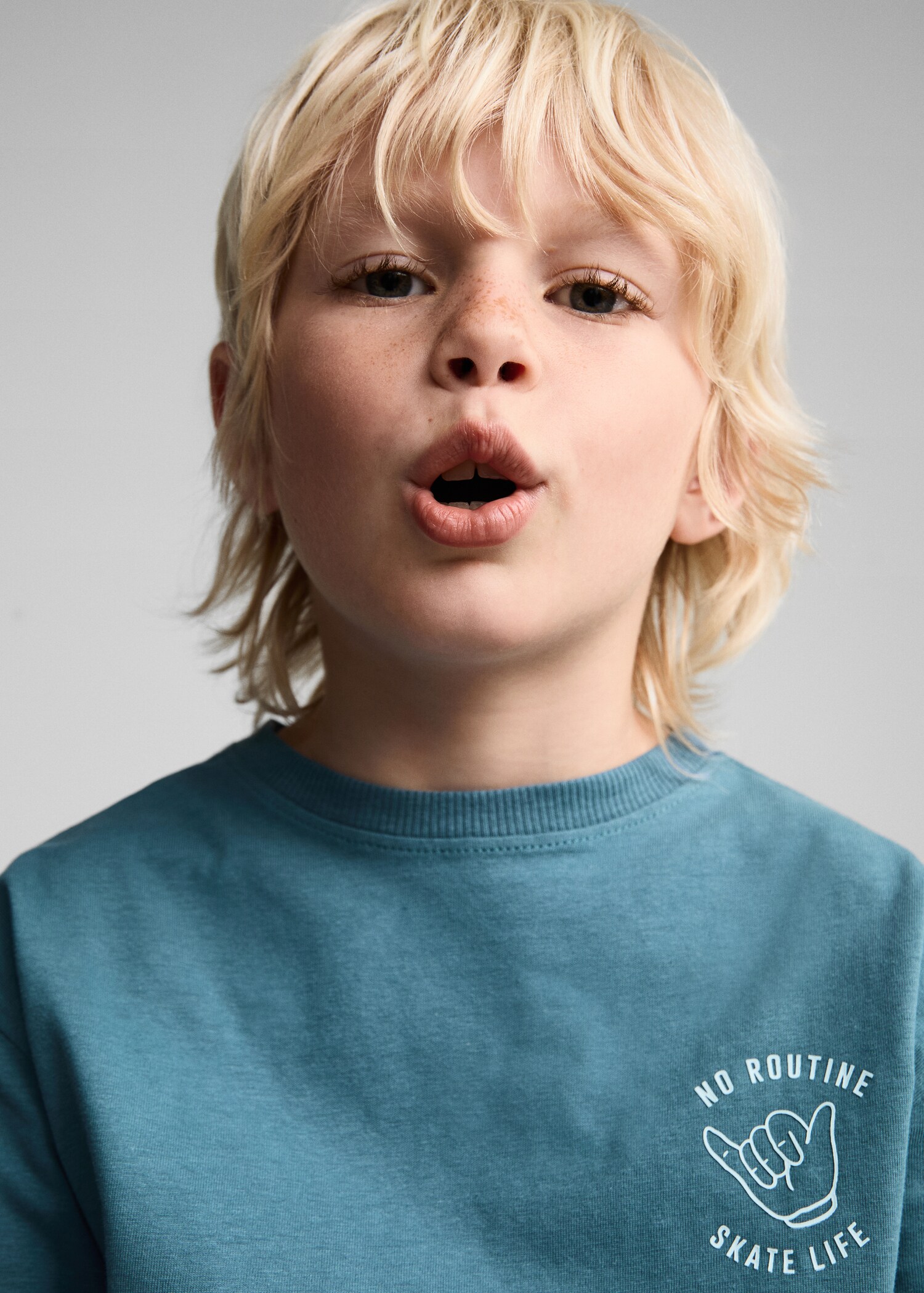 Printed cotton-blend T-shirt - Details of the article 1