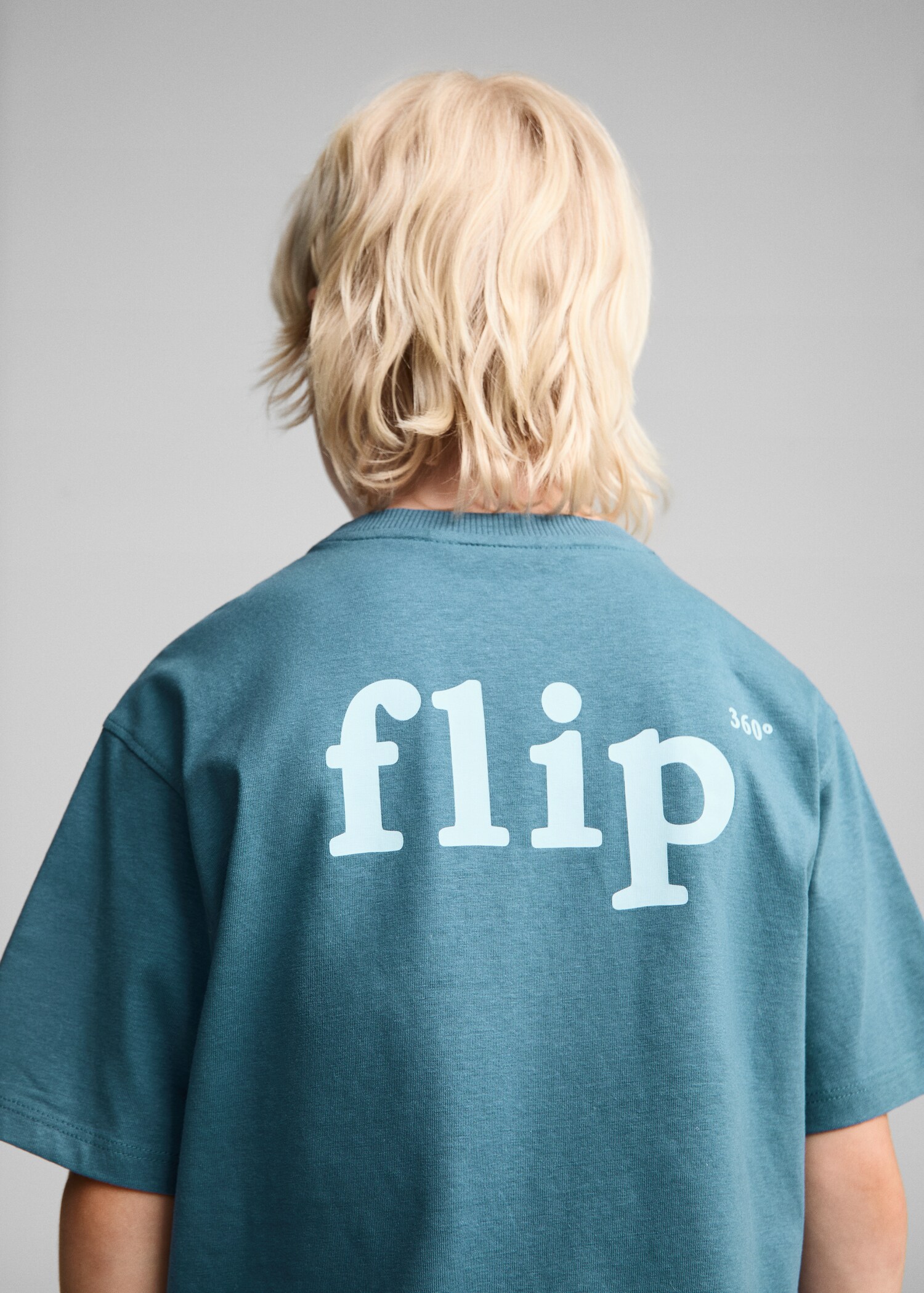 Printed cotton-blend T-shirt - Reverse of the article
