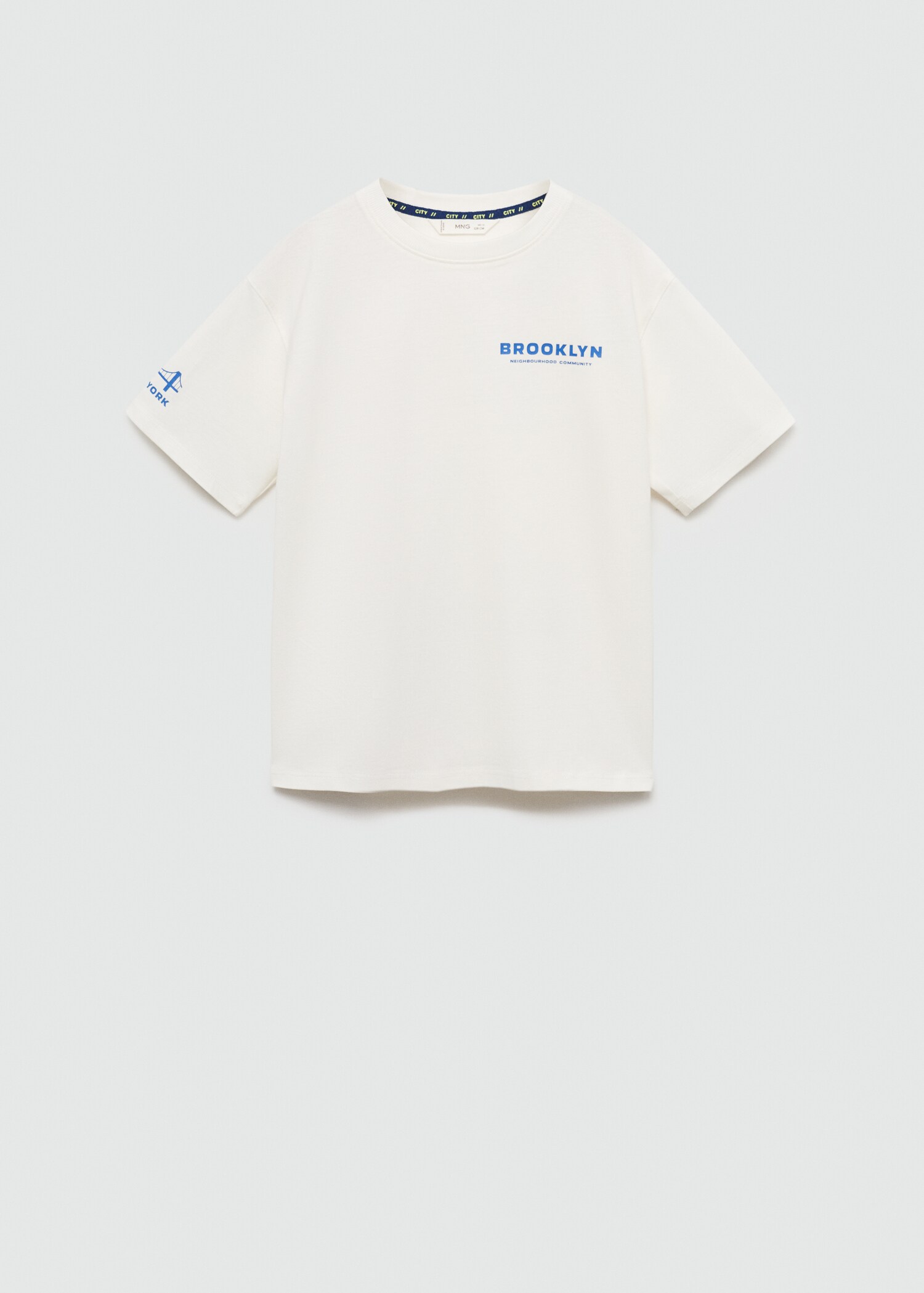 Printed cotton-blend T-shirt - Article without model