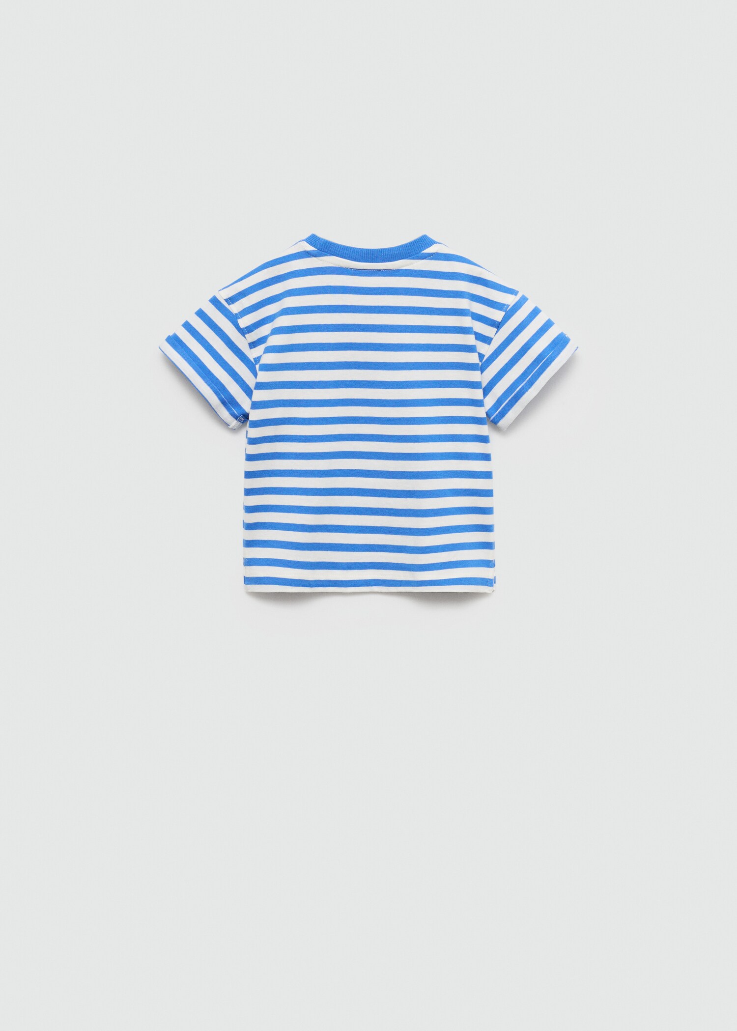 Striped cotton T-shirt - Reverse of the article