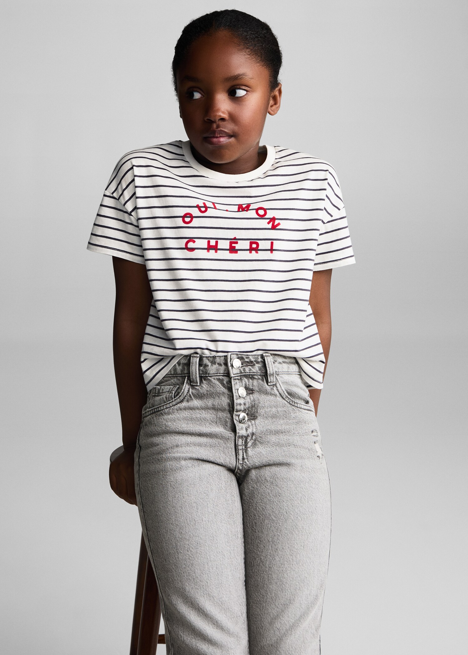Mom-fit jeans - Medium plane