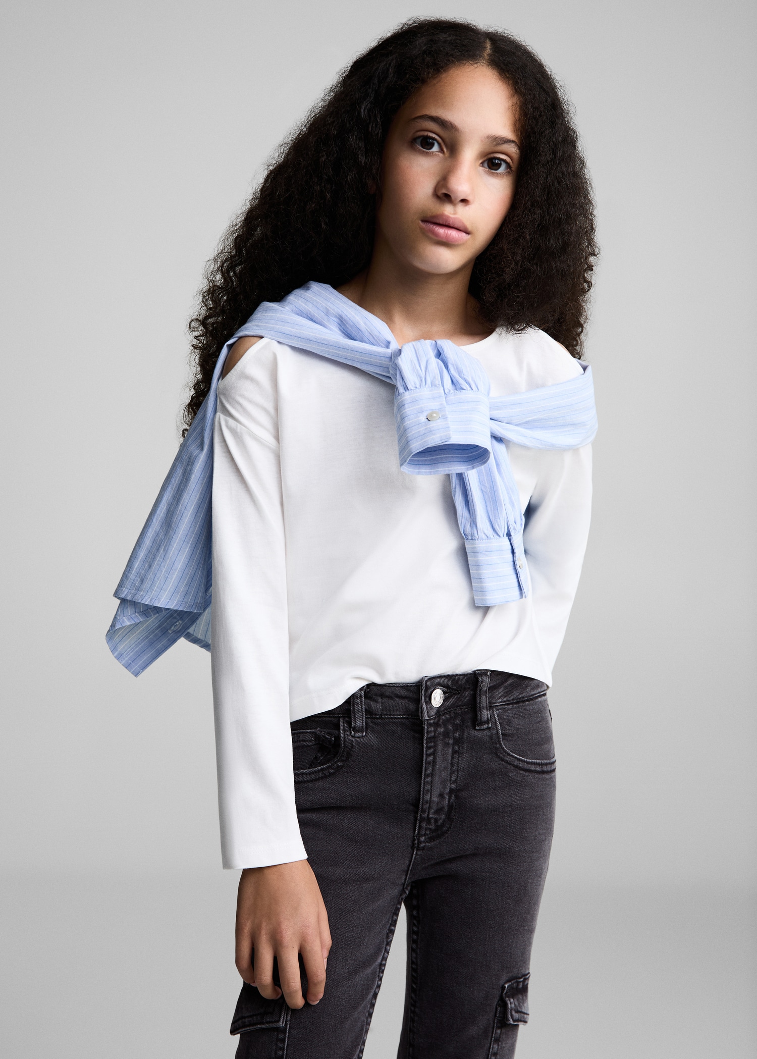 Jeans cargo - Plano medio