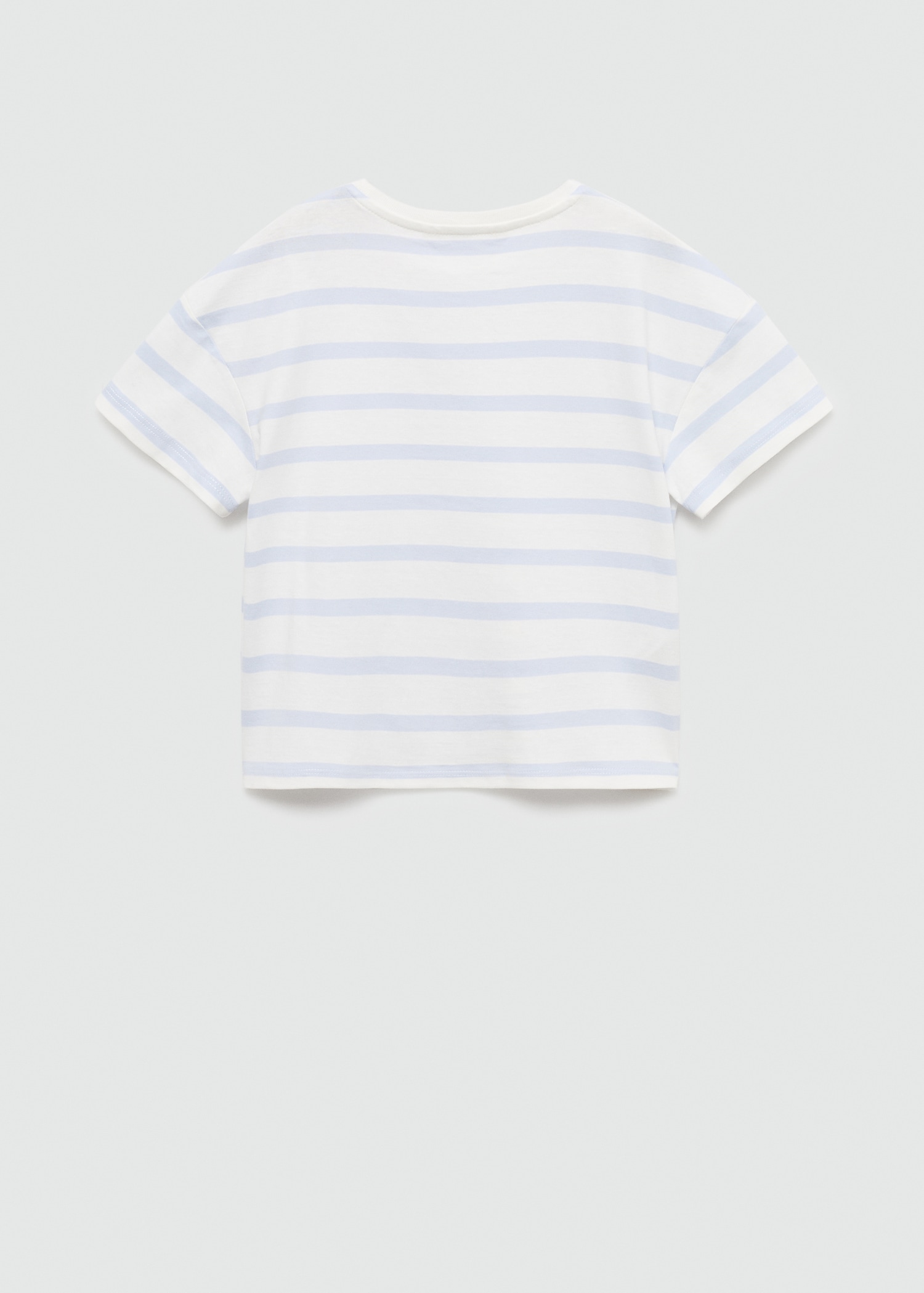 Striped cotton T-shirt - Reverse of the article