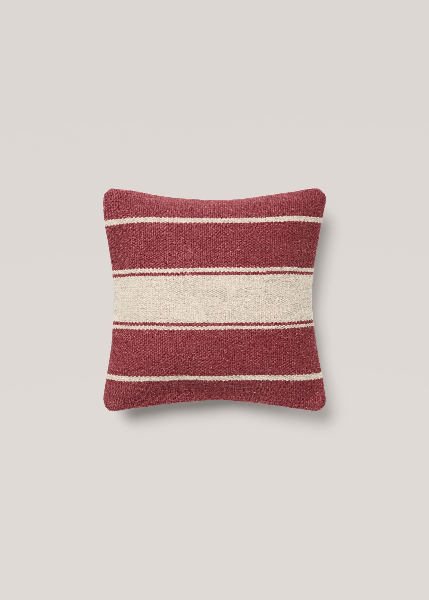 100% wool striped cushion cover - Article without model