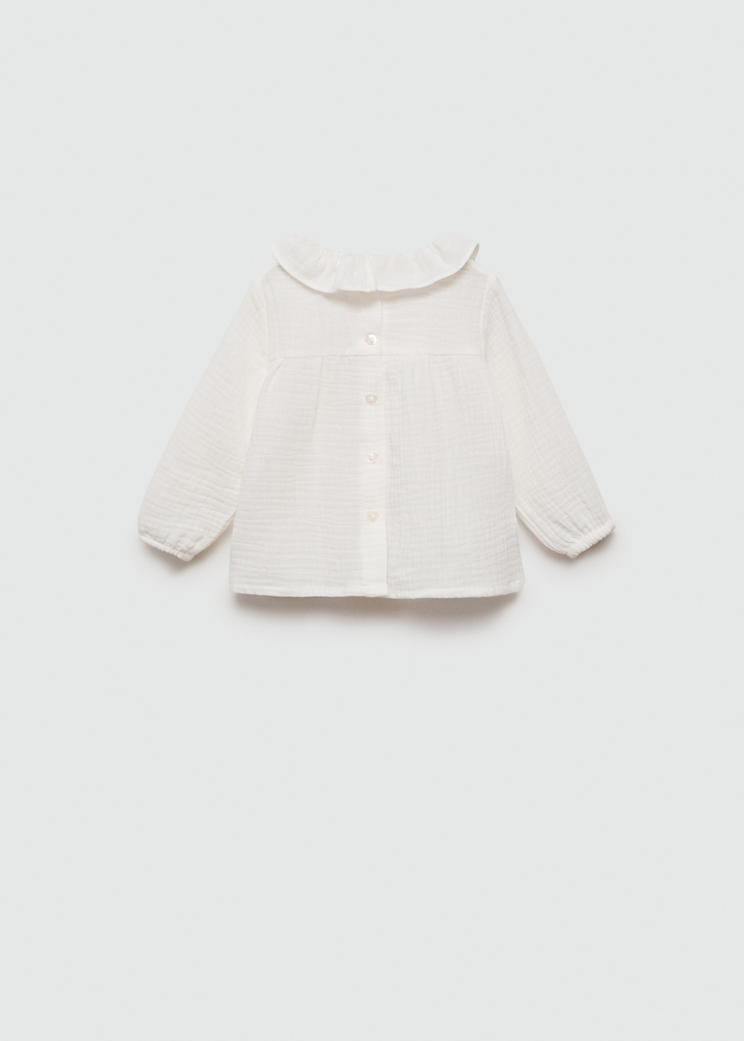 Cheesecloth cotton blouse - Reverse of the article