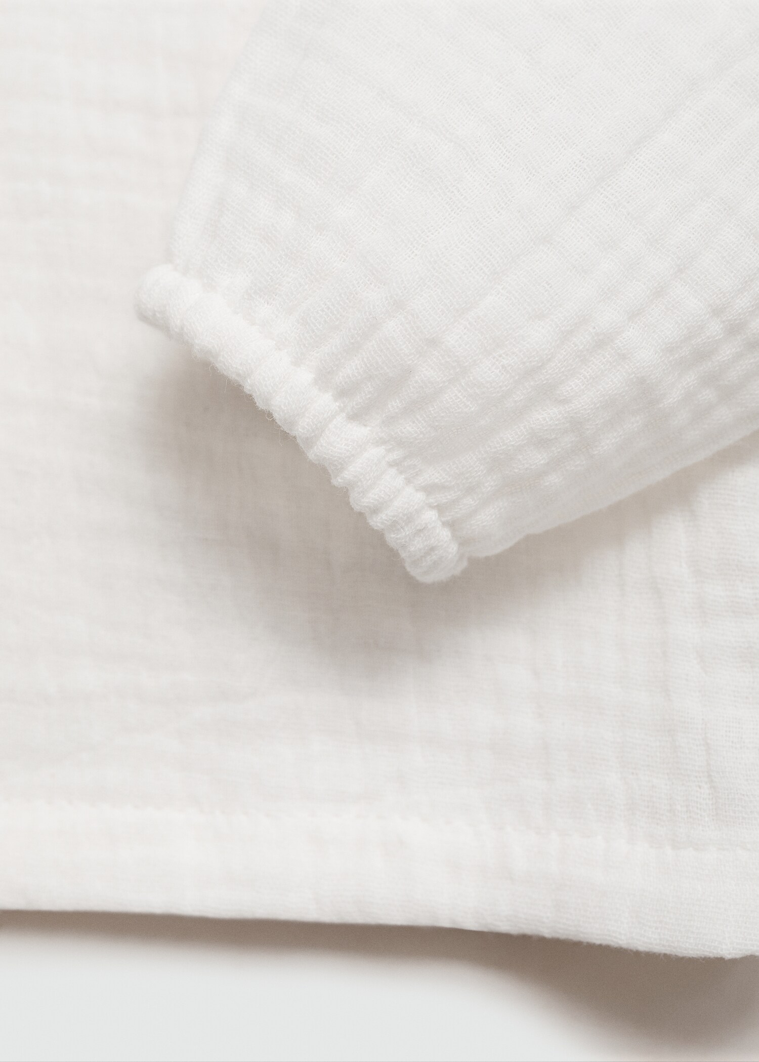 Chemise coton tissu plissé - Détail de l'article 0