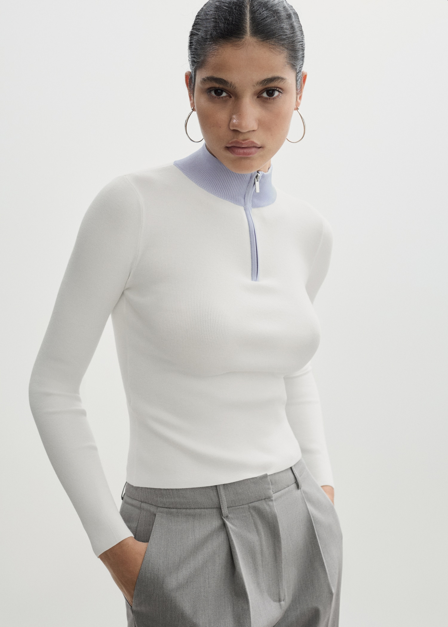Zip neck jumper - Main Image
