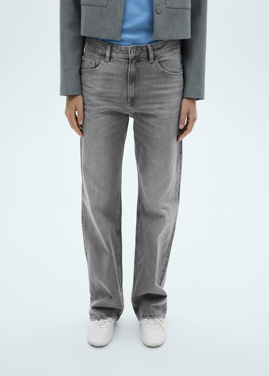 Mango grey jeans deals