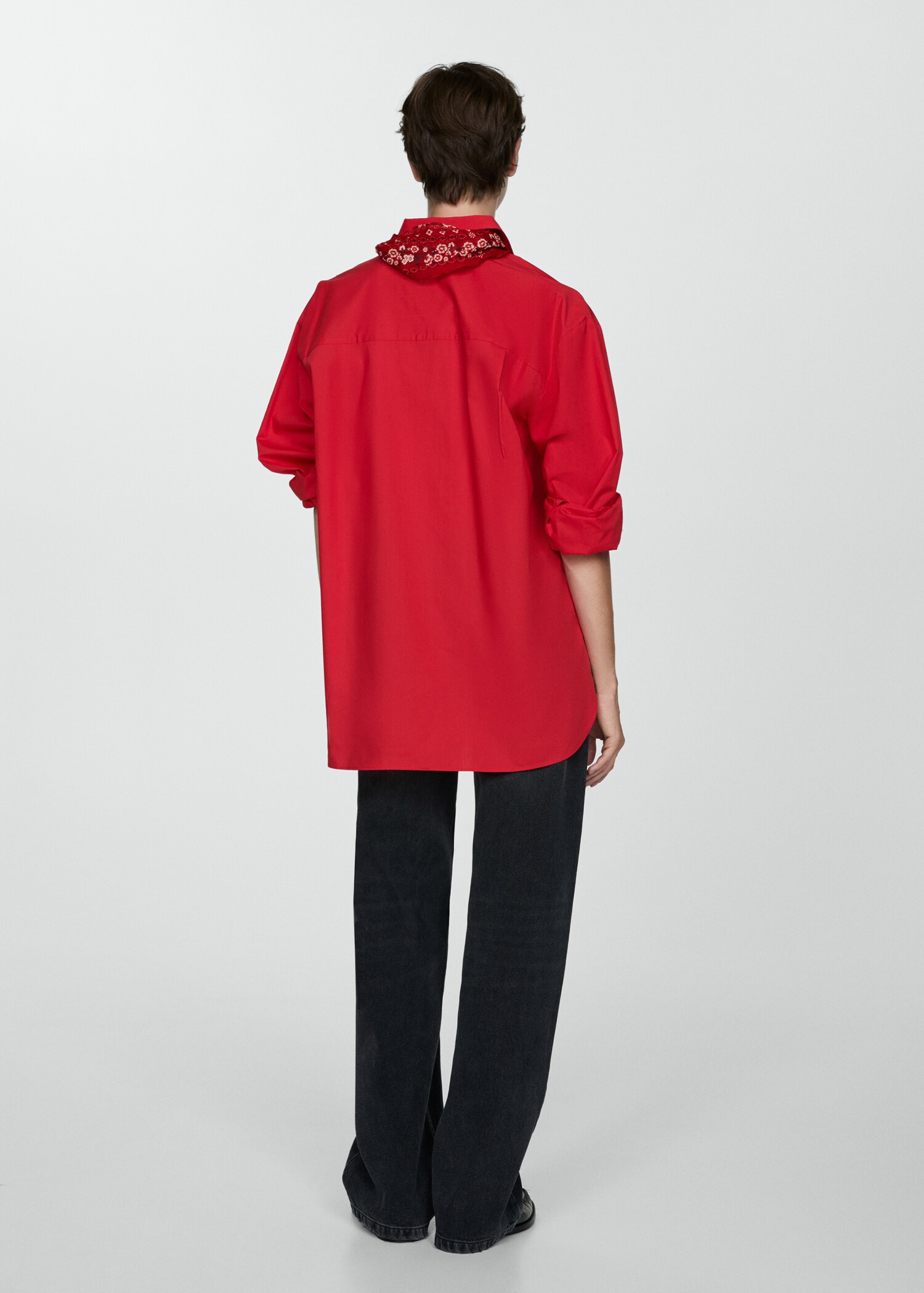 Pocket oversize shirt - Reverse of the article