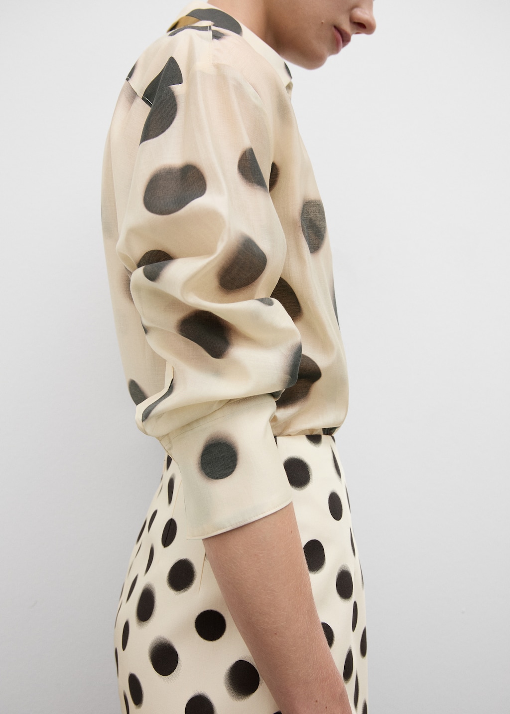 Chemise Lyocell pois