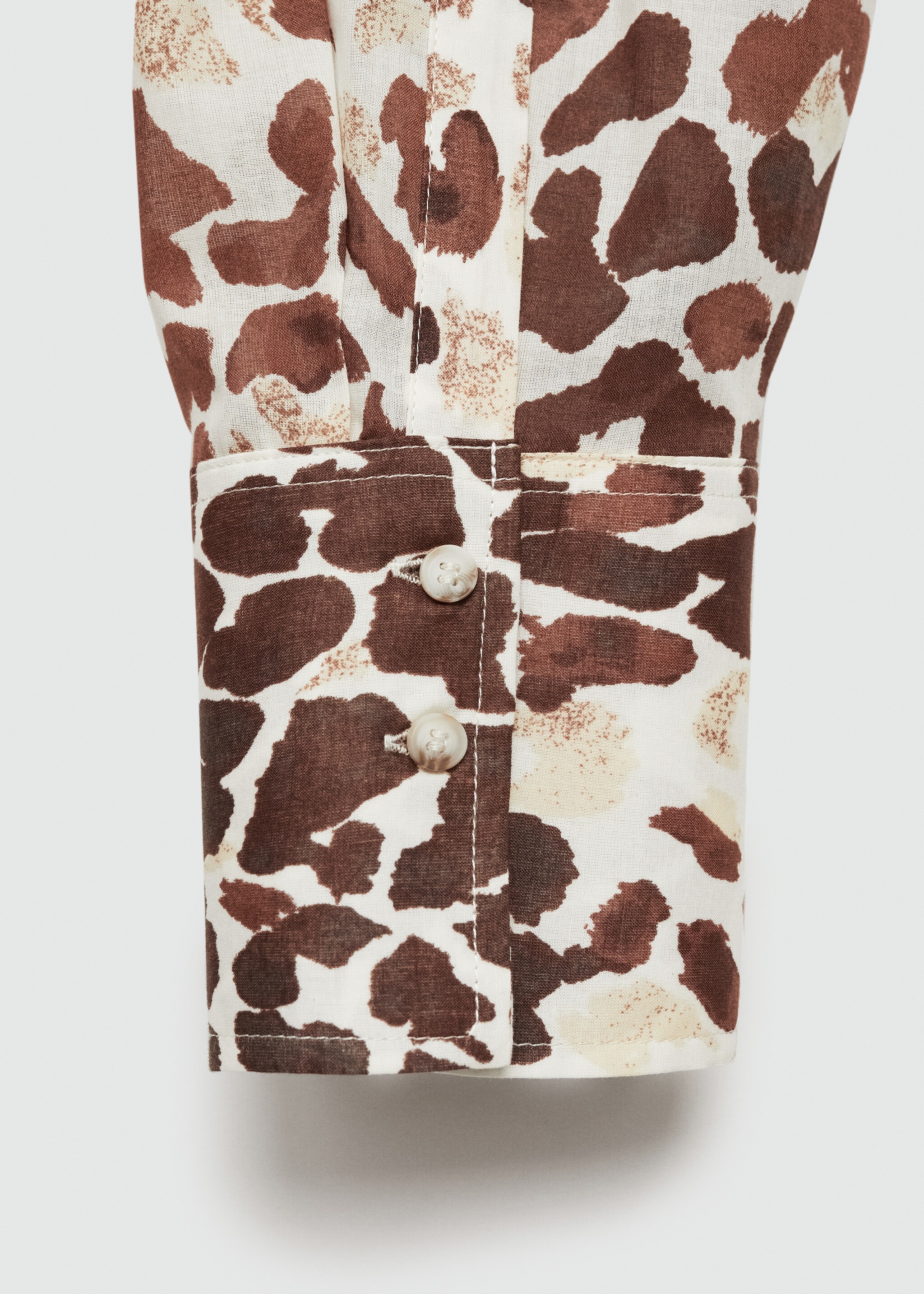 Printed cotton shirt - Details of the article 0